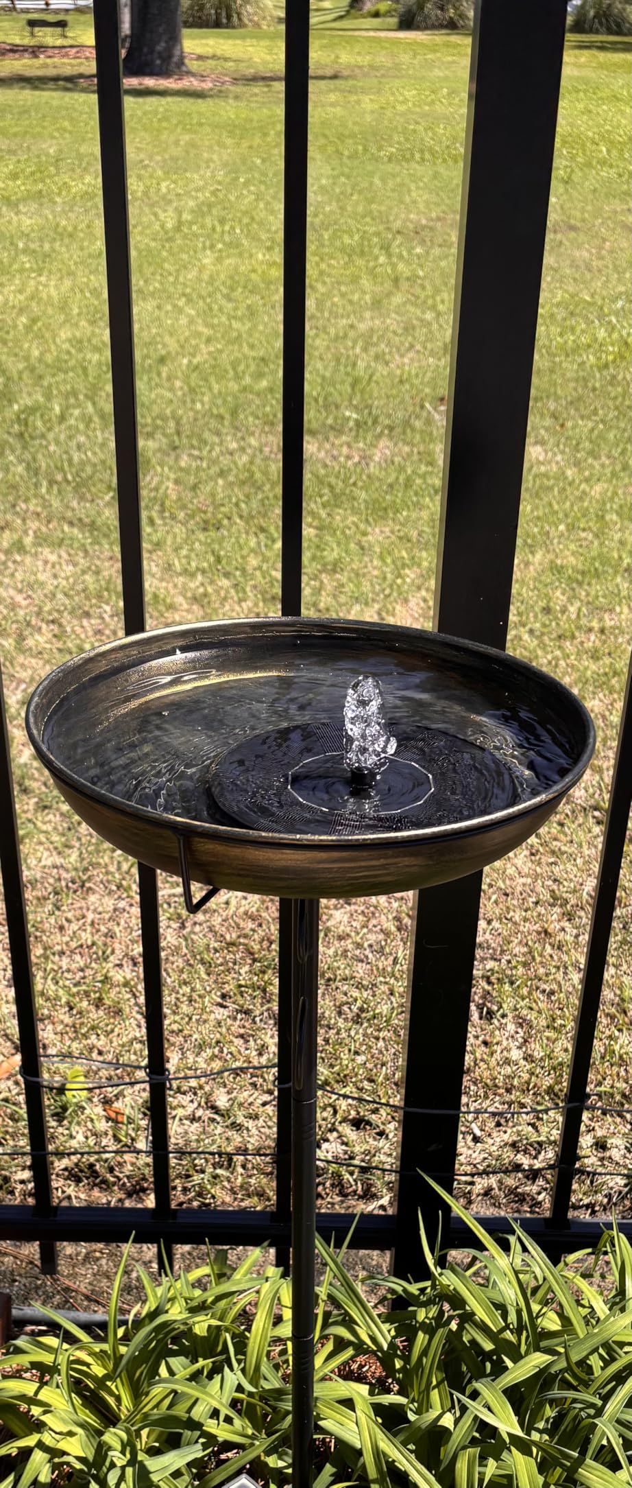 Mademax Solar Bird Bath Fountains, Upgrade 1.4W Solar Fountain Pump with 6 Nozzles, Free Standing Floating Solar Powered Water Fountain Pump for Bird Bath, Garden, Pond, Pool, Outdoor customer photo 2