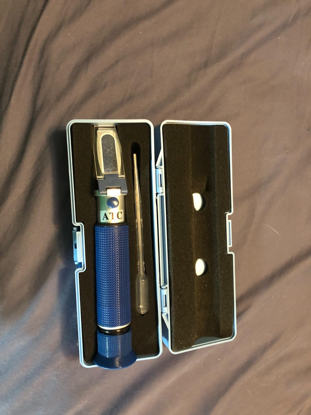 0-32% Brix Refractometer Specific Gravity 1.000-1.120 Beer Refractometer with ATC Hand Held Brix Refractometer for Fruit Beer, Wine, Made of Copper Not Cheap Aluminum (Model AMR008) customer photo 1