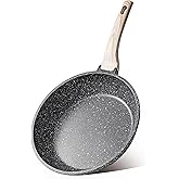 SENSARTE Nonstick Frying Pan Skillet, Swiss Granite Coating Omelette Pan, Healthy Stone Cookware Chef's Pan, PFOA Free (8/9.5/10/11/12.5 Inch) (9.5 Inch) customer photo 1
