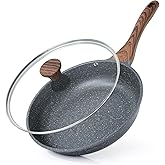 SENSARTE Nonstick Frying Pan Skillet, Swiss Granite Coating Omelette Pan, Healthy Stone Cookware Chef's Pan, PFOA Free (8/9.5/10/11/12.5 Inch) (9.5 Inch) customer photo 2