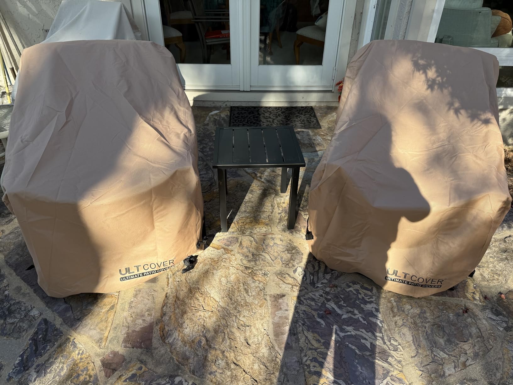 ULTCOVER Waterproof Patio Chair Cover 2 Pack Outdoor Lounge Deep Seat Single Lawn Chair Covers 32W x 34D x 34H inches customer photo 1