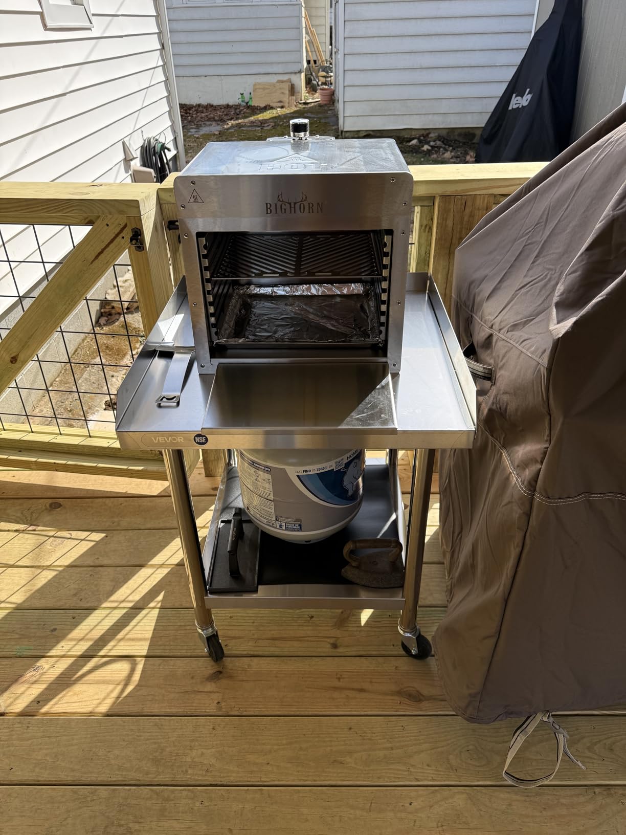 BIG HORN OUTDOORS 1500°F Small Infrared Propane Gas Grill - Portable Steak Broiler & Sear Station, Outdoor Salamander BBQ with Pizza Stone, Stainless Steel customer photo 2