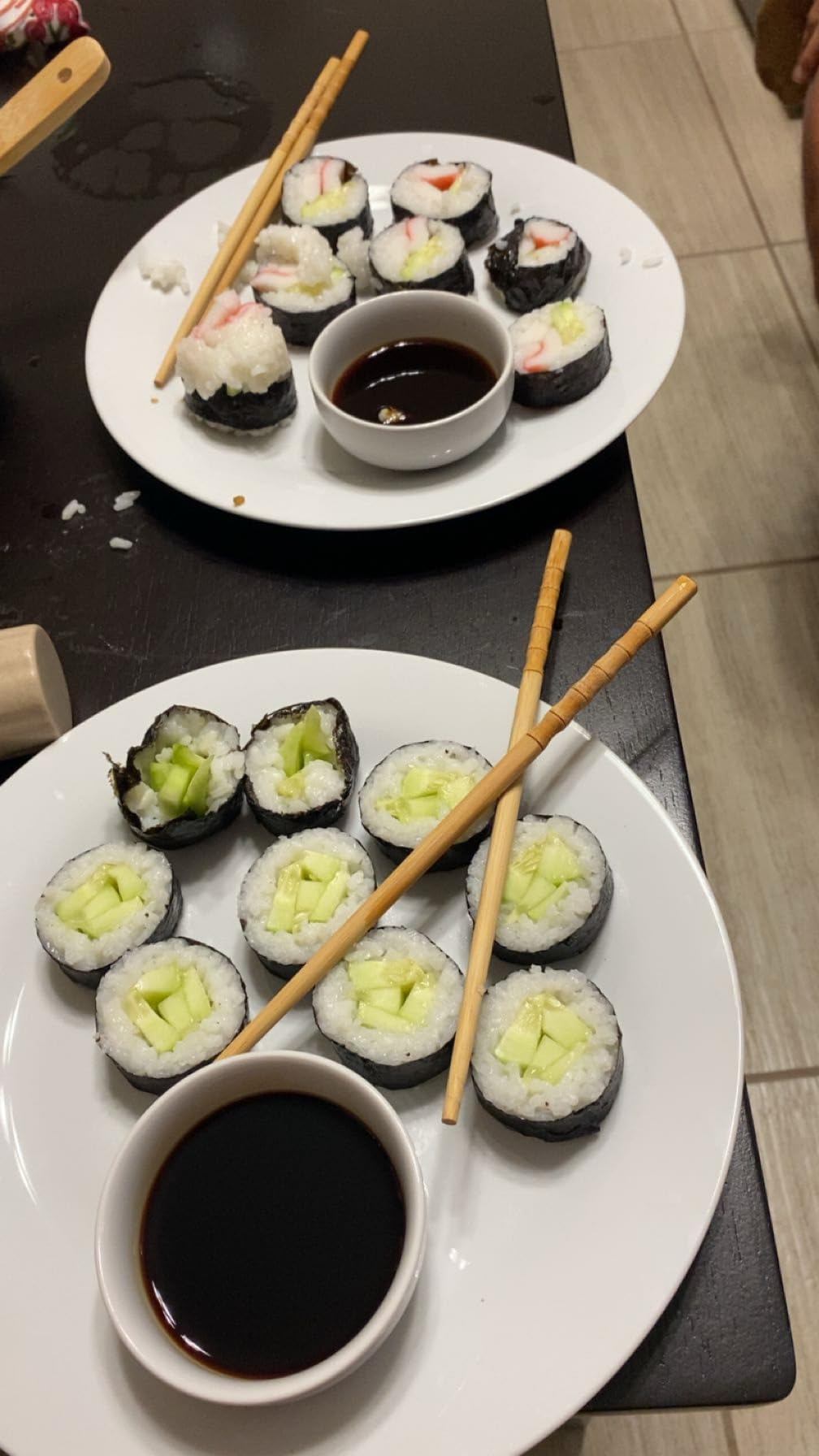 Delamu Sushi Making Kit, 20 in 1 Bazooka Roller Kit with Chef's Knife, Bamboo Mats, Rice Mold, Temaki Sushi Mats, Rice Paddle, Spreader, Chopsticks, Sauce Dishes, Guide Book customer photo 1