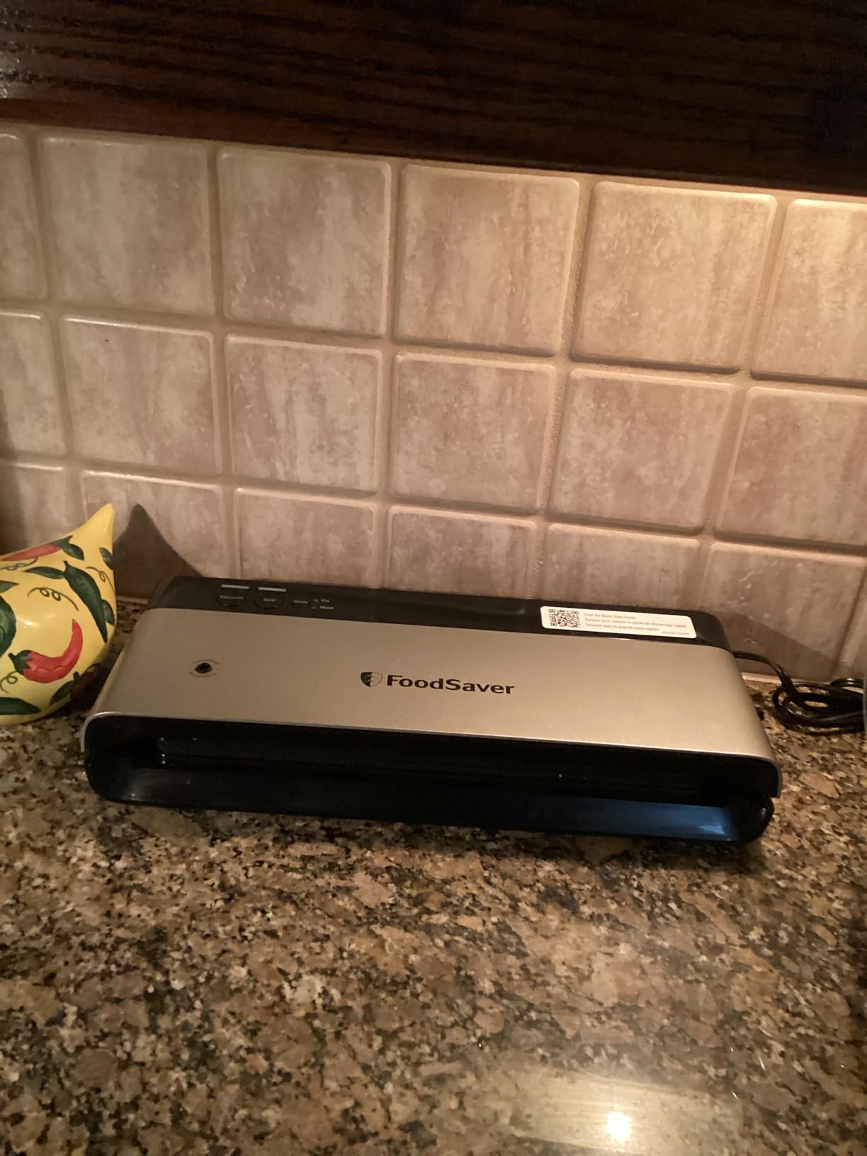 FoodSaver Compact Vacuum Sealer Machine with Airtight Bags and Roll - Ideal for Sous Vide and Airtight Food Storage, White customer photo 2