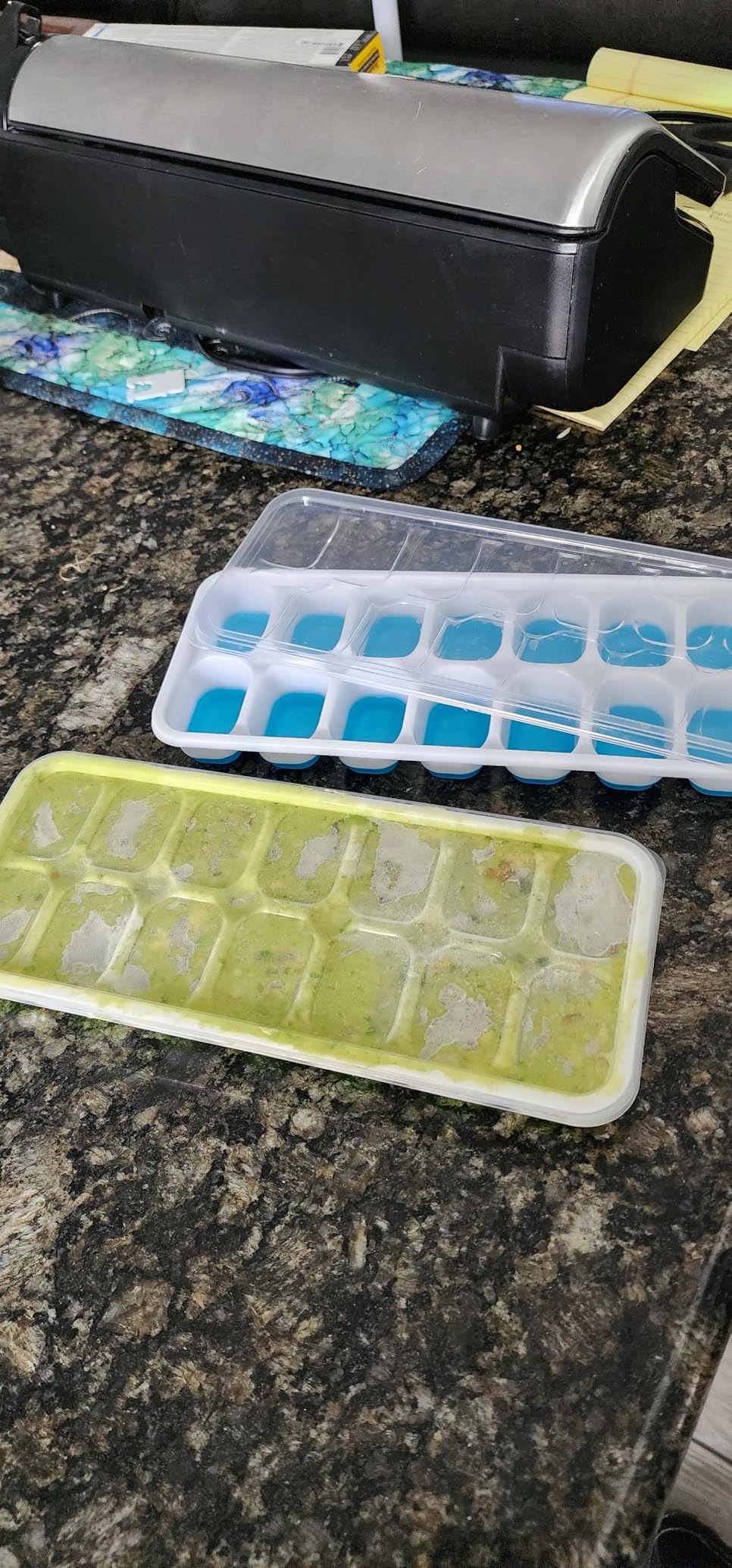 Ice Cube Trays, Silicone Easy-Release and Flexible 14-Ice Trays with Spill-Resistant Removable Lid, BPA Free, Durable and Dishwasher Safe, 2 Pack customer photo 2