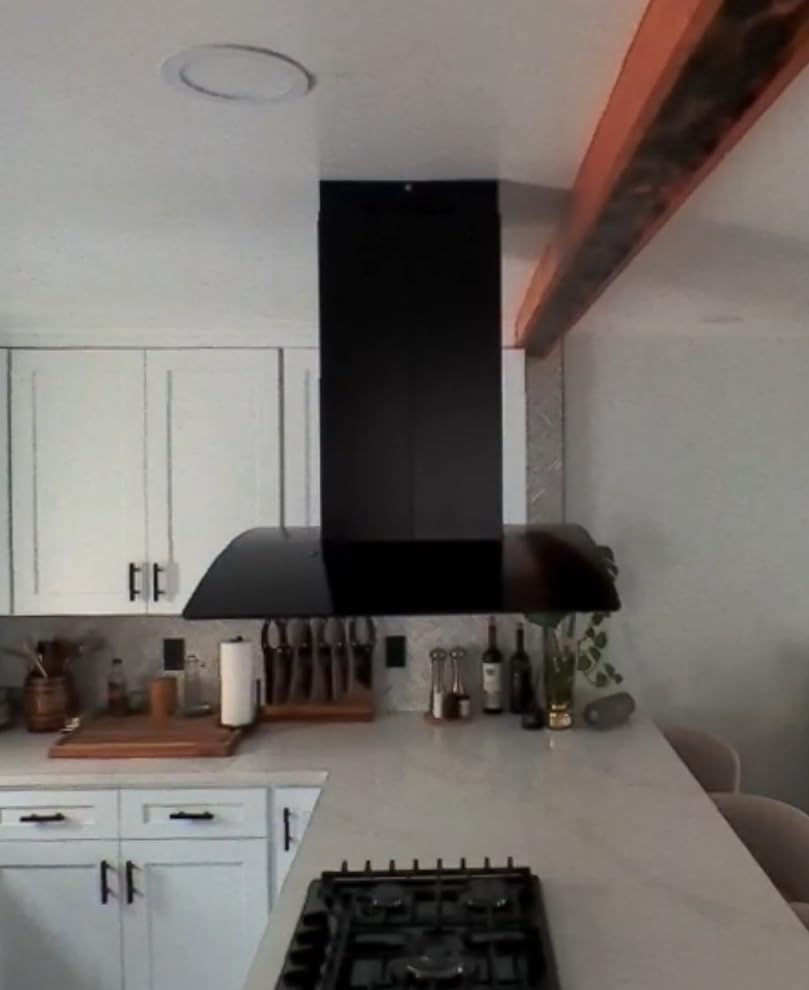 FIREGAS Island Range Hood 30 inch 700 CFM with Chimney customer photo 2