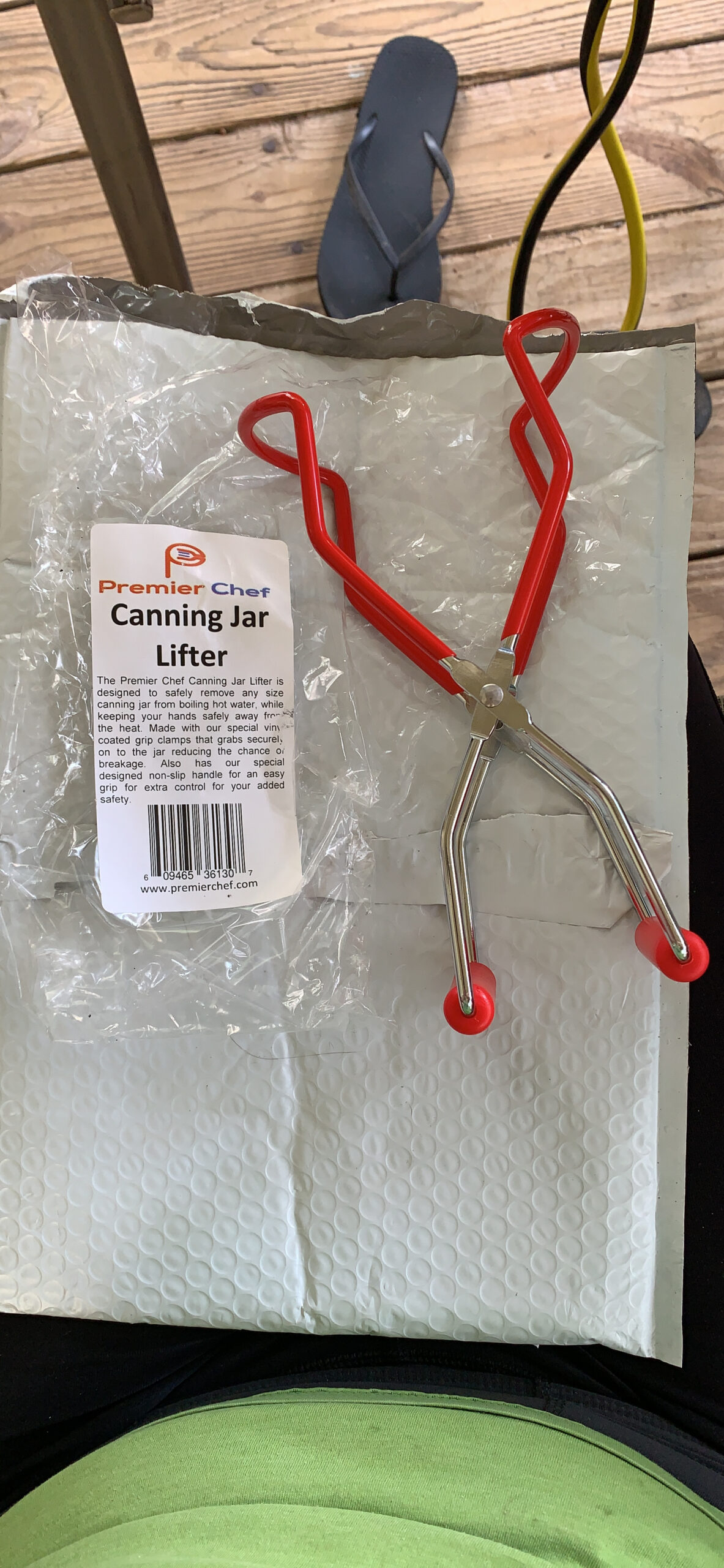 Canning Jar Lifter-Canning tongs- Safely remove any size canning jar from boiling water-Quality stainless steel customer photo 1