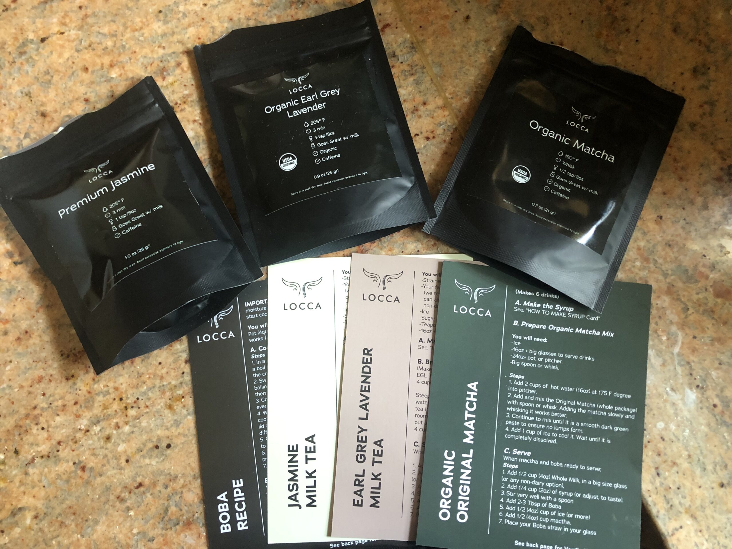 Locca Boba Tea Kit | 24+ Bubble Teas | Premium Daily Joy Kit | Premium Matcha, Earl Grey Lavender, Jasmine | Vegan & Gluten Free Boba Drink | Premium DIY Boba Tea Kit (DAILY JOY) customer photo 1