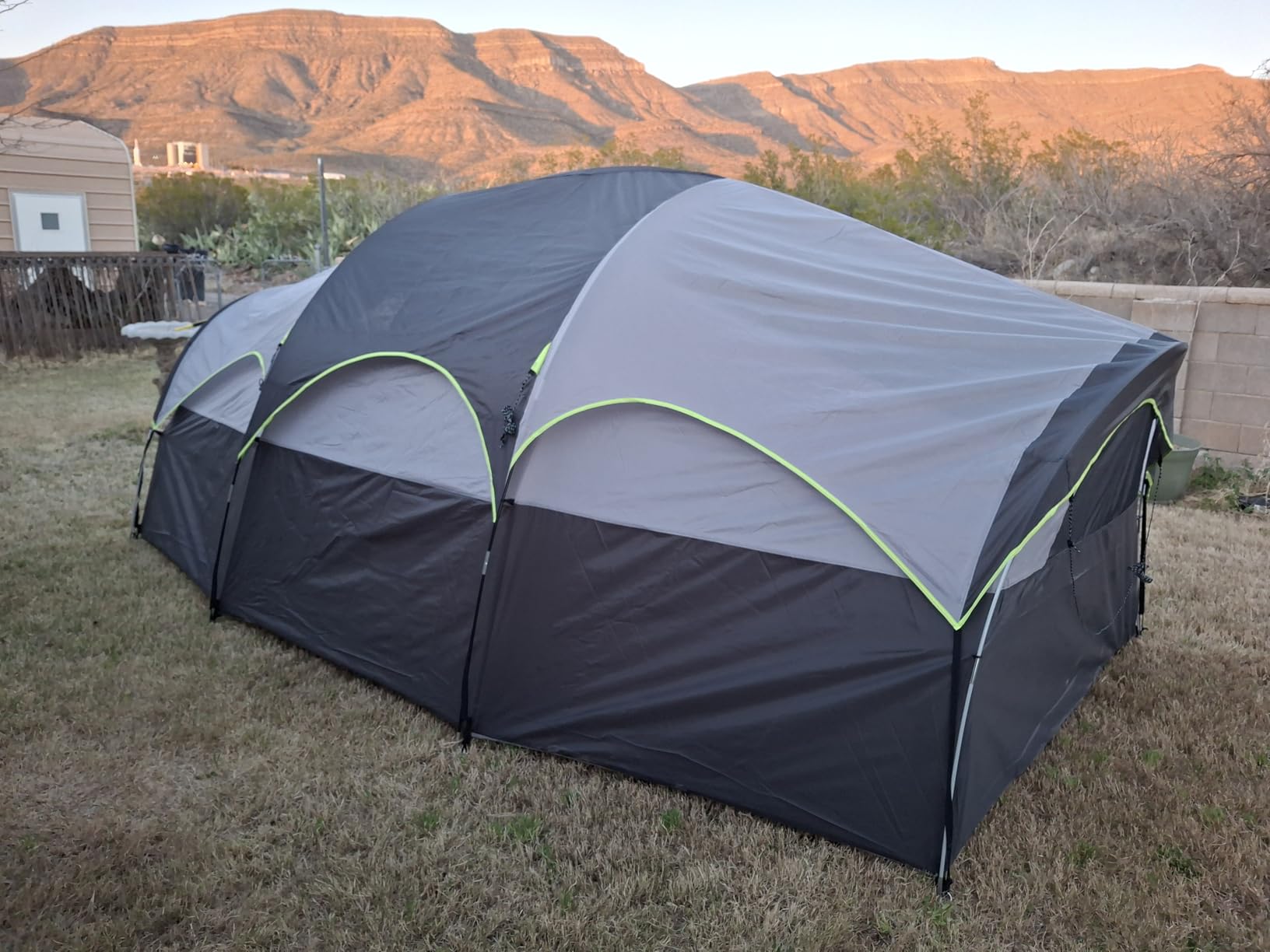CAMPROS CP Tent 8 Person Camping Tents, Weather Resistant Family Tent, 5 Large Mesh Windows, Double Layer, Divided Curtain for Separated Room, Portable with Carry Bag customer photo 2
