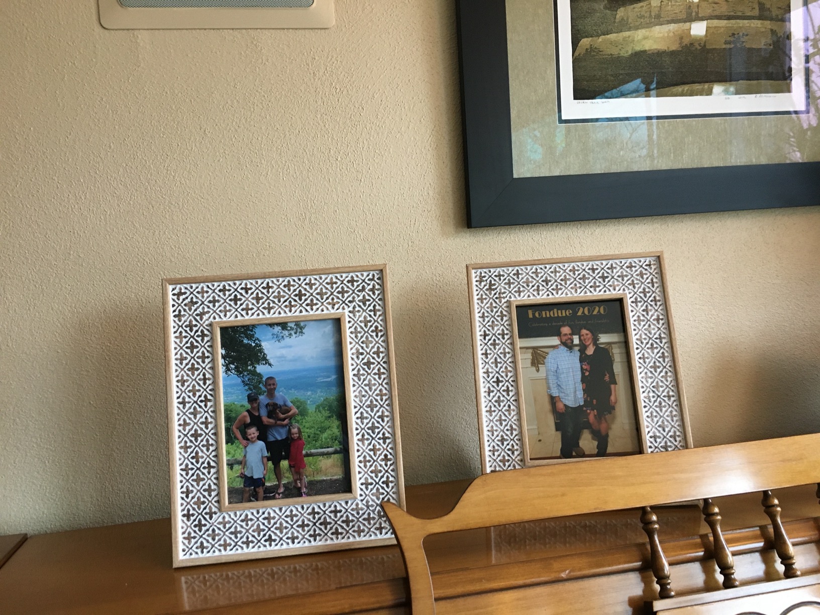Afuly 5x7 Picture Frame Natural Boho Picture Frames Beige Chic Bohemian Photo Frame Desk Picture Frames for Wall Hangings Home Decor, Wedding Gifts for Couple Grandma Mom Women customer photo 2