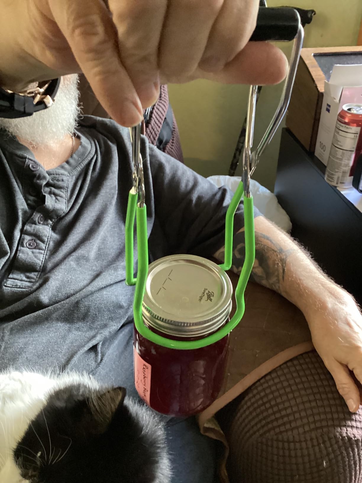 Canning Jar Lifter Tongs Stainless Steel Jar Lifter with Grip Handle for Safe and Secure Grip customer photo 1