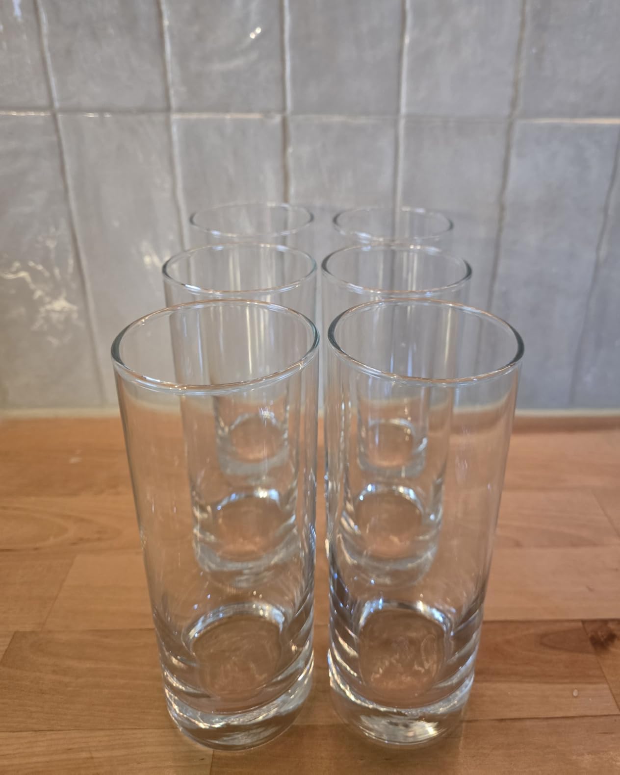 LEMONSODA Premium Highball Glass Set - Elegant Tom Collins Glasses Set of 6-12oz Tall Drinking Water Glasses - Bar Glassware for Mojito, Whiskey, Cocktail customer photo 1