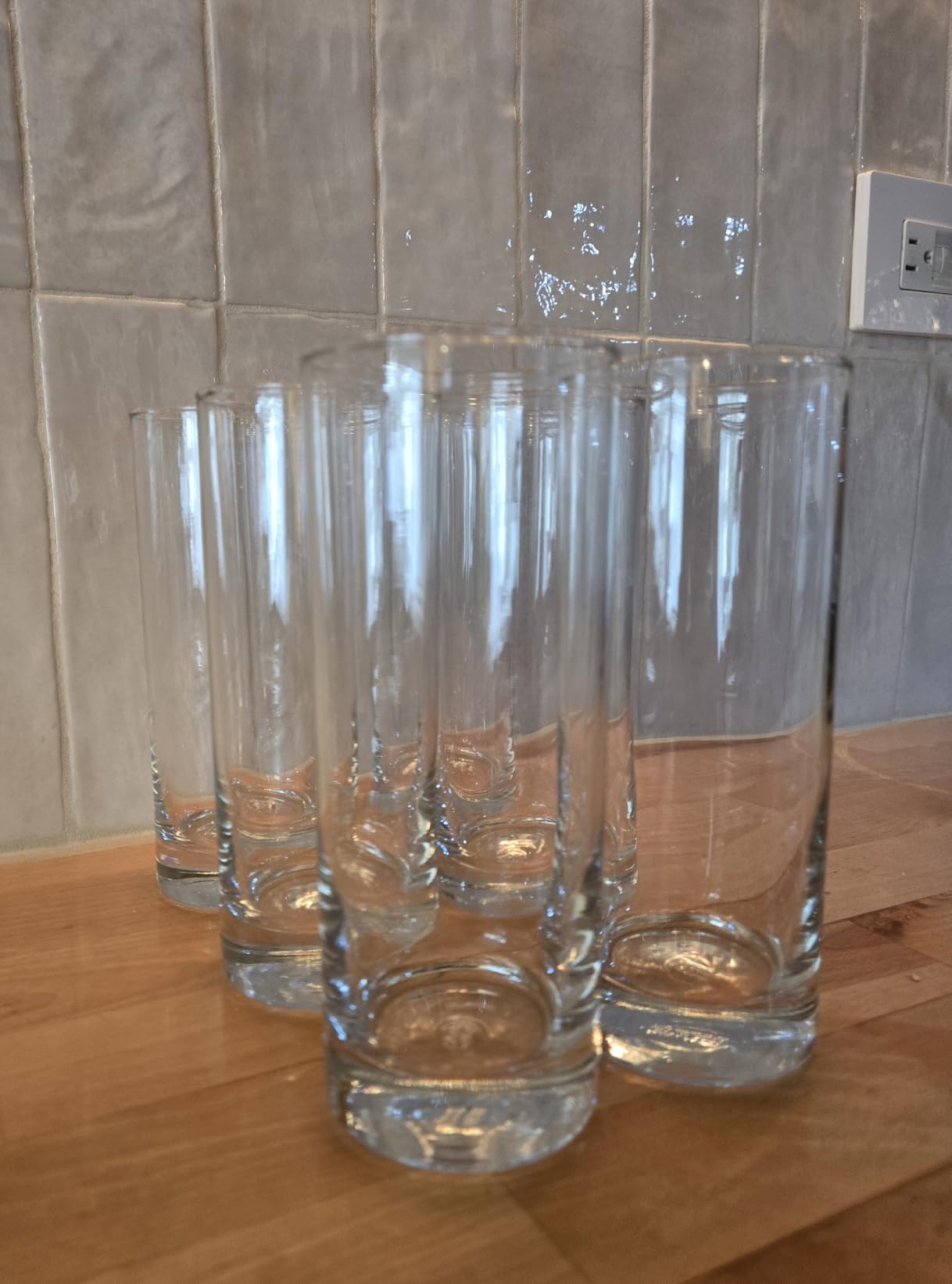 LEMONSODA Premium Highball Glass Set - Elegant Tom Collins Glasses Set of 6-12oz Tall Drinking Water Glasses - Bar Glassware for Mojito, Whiskey, Cocktail customer photo 2