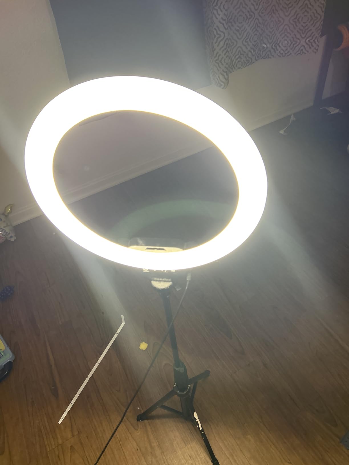 UBeesize 12'' LED Ring Light with 62'' Tripod Stand, Selfie Ring Light for Video Recording, Live Streaming, TikTok & YouTube, Compatible with iPhone & Android (Black) customer photo 1