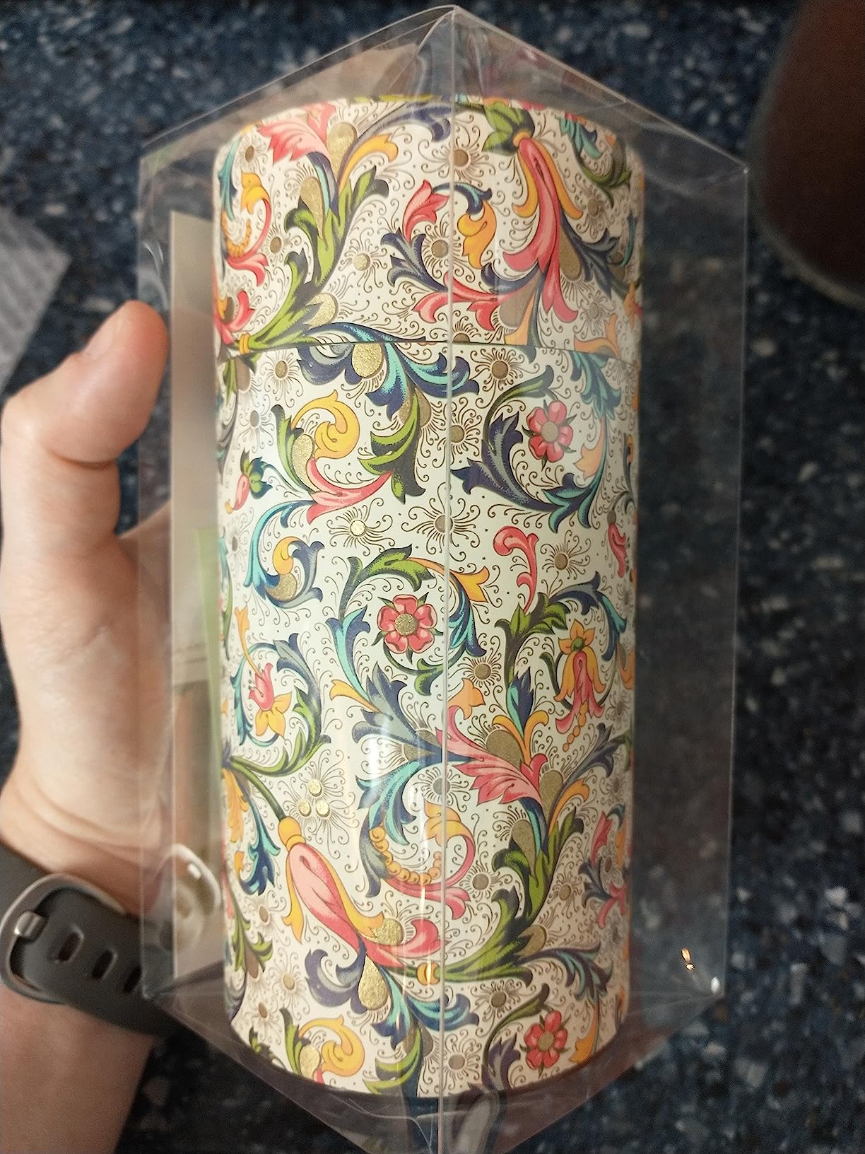 KOTODO Tea Tin Canister: Florence Collection Long 3.5oz (100g) CRT-001, Japan customer photo 1
