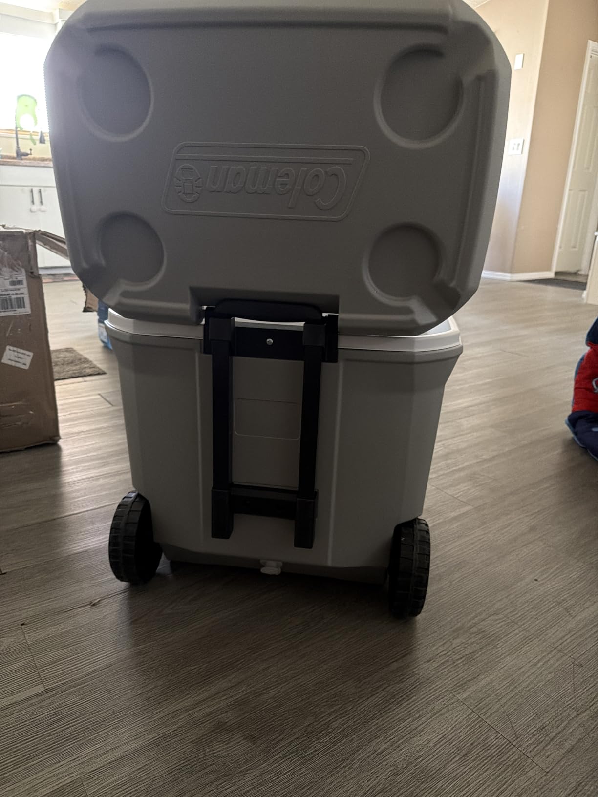 Coleman Classic Series Insulated Portable Rolling Cooler with Wheels, Leak-Resistant Outdoor Hard Cooler Keeps Ice up to 5 Days, 100-Quart customer photo 2