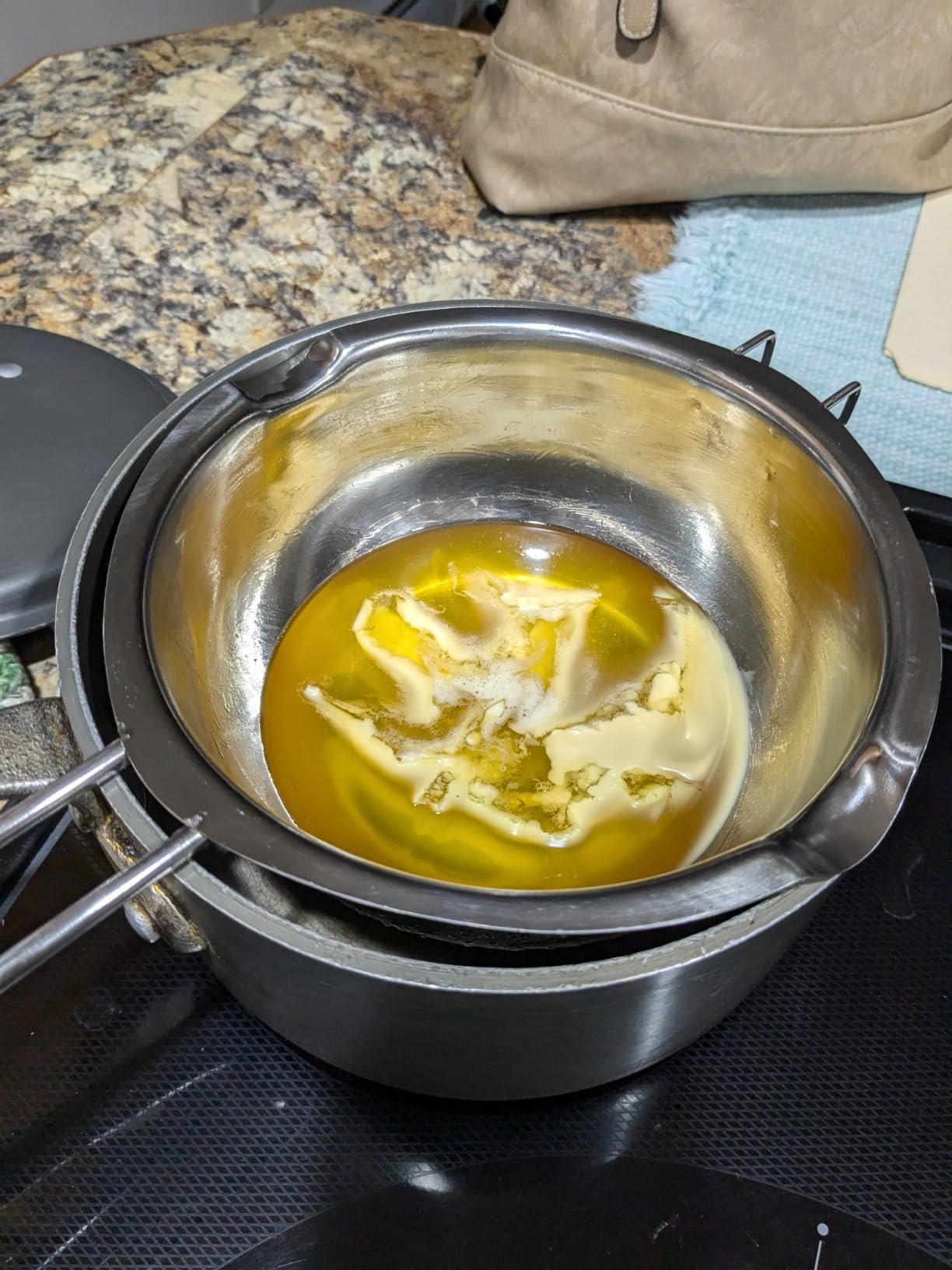 Double Boiler Pot Set for Melting Chocolate, Butter, Cheese, Caramel and Candy - 18/8 Steel Melting Pot, 2 Cup Capacity, Including The Biggest and Smallest Capacity customer photo 2