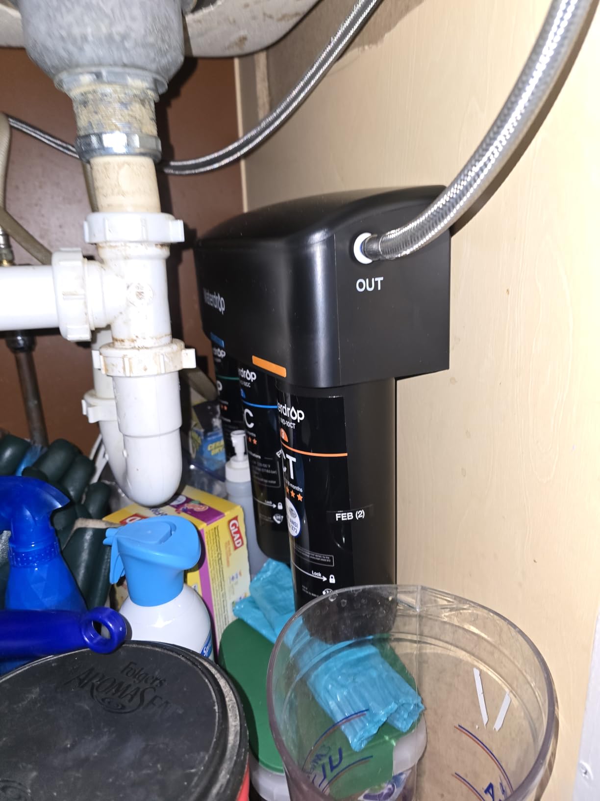 Waterdrop TSA 8 Layer Under Sink Water Filter System, Under Sink Water Filtration System, Reduces PFAS, PFOA/PFOS, Fluoride, Chlorine, Bad Taste & Odor, NSF/ANSI 42 Certified Element, USA Tech customer photo 1