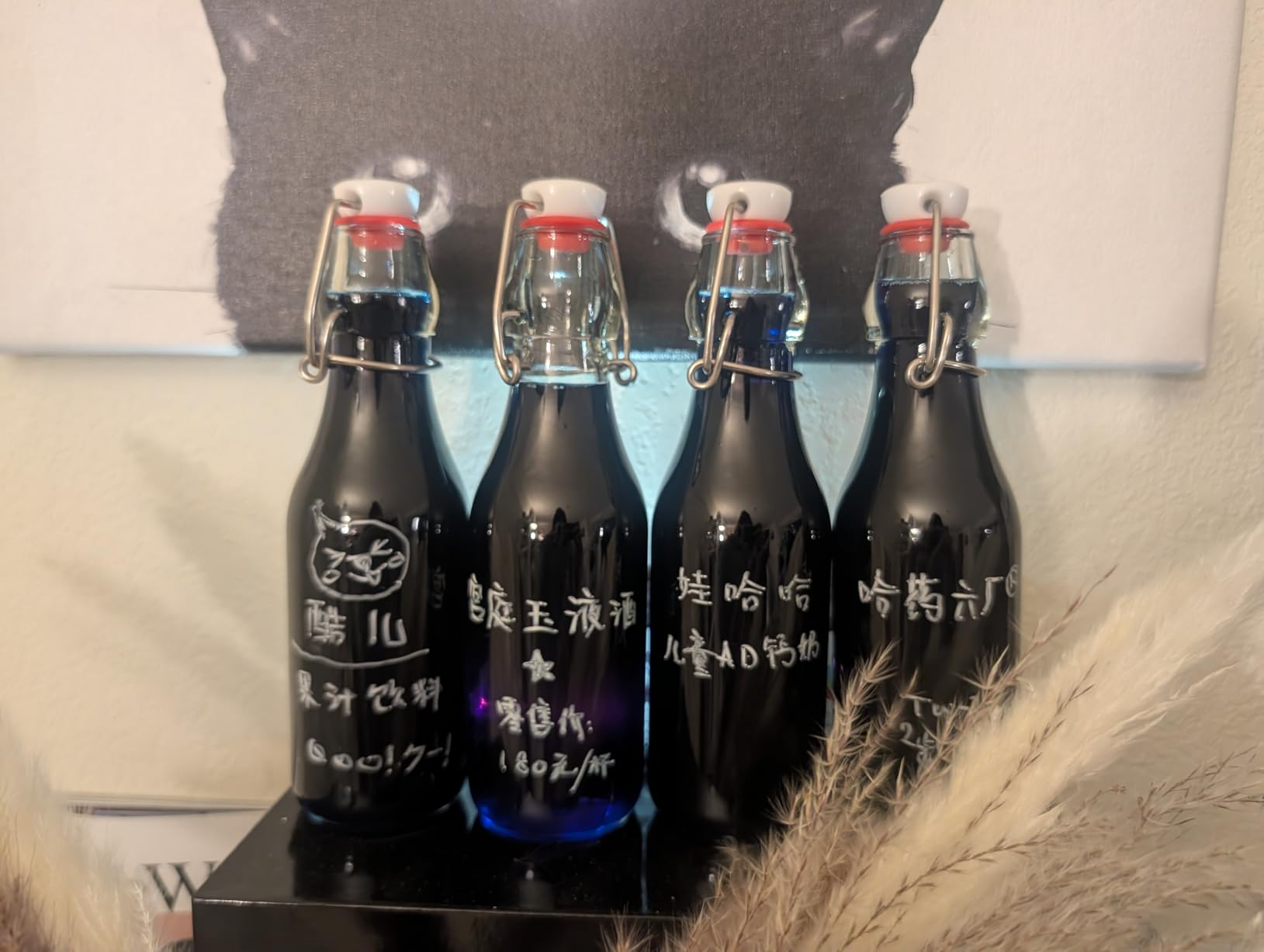 8-Pack 8.5oz Flip Top Glass Bottles, Swing Top Beer Brewing Bottle for Fermentation, Kombucha, Kefir, Vanilla Extract, Coquito, Juice, Soda, Tea - Airtight Stopper Cap Lid, Bonus 2 Bottle Pourers customer photo 1