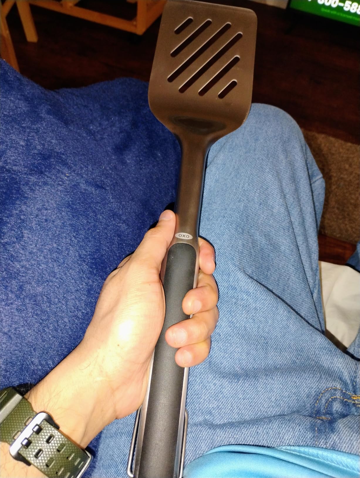 OXO Good Grips Grilling Tools, Tongs and Turner Set, Black customer photo 2
