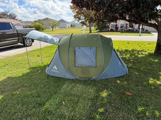 4 Person Easy Pop Up Tent Waterproof Automatic Setup 2 Doors-Instant Family Tents customer photo 2