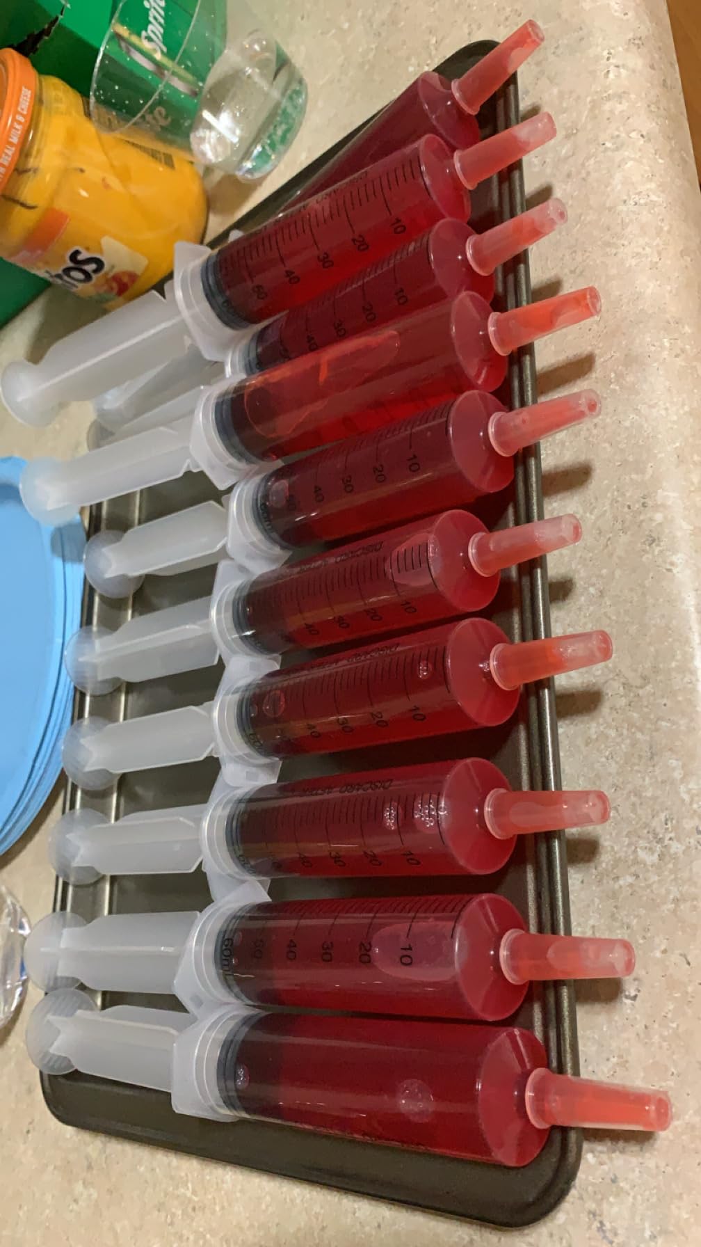 12Pack 60ml Syringe for Liquid - Large Plastic Syringes Without Needle for Food Thick Liquids and Irrigation Water, Lip Gloss Filling, Feeding Dogs Meds, Measuring ( 12 Pack 60 ml / cc ) customer photo 2