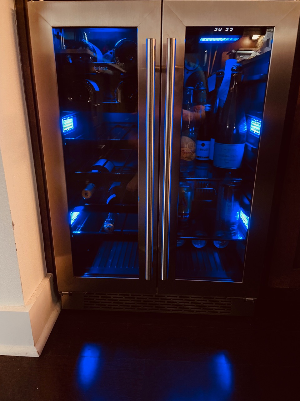 Zephyr Brisas 24 Inch Wine Fridge Single Zone Under Counter - Beverage and Wine Cooler Drink Refrigerator for Home with Glass Door 8 Bottles 112 cans customer photo 1