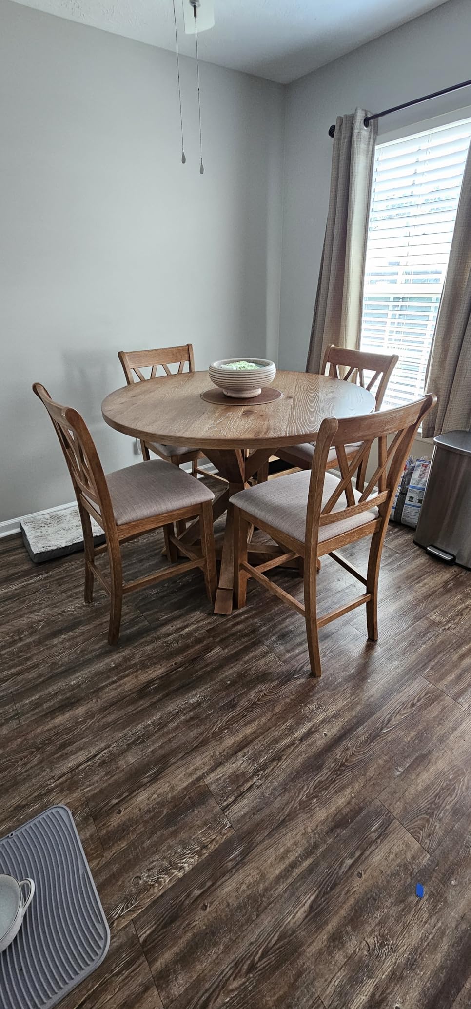 Windvale Cross-Buck Wood 5-Piece Counter Height Dining Set customer photo 2