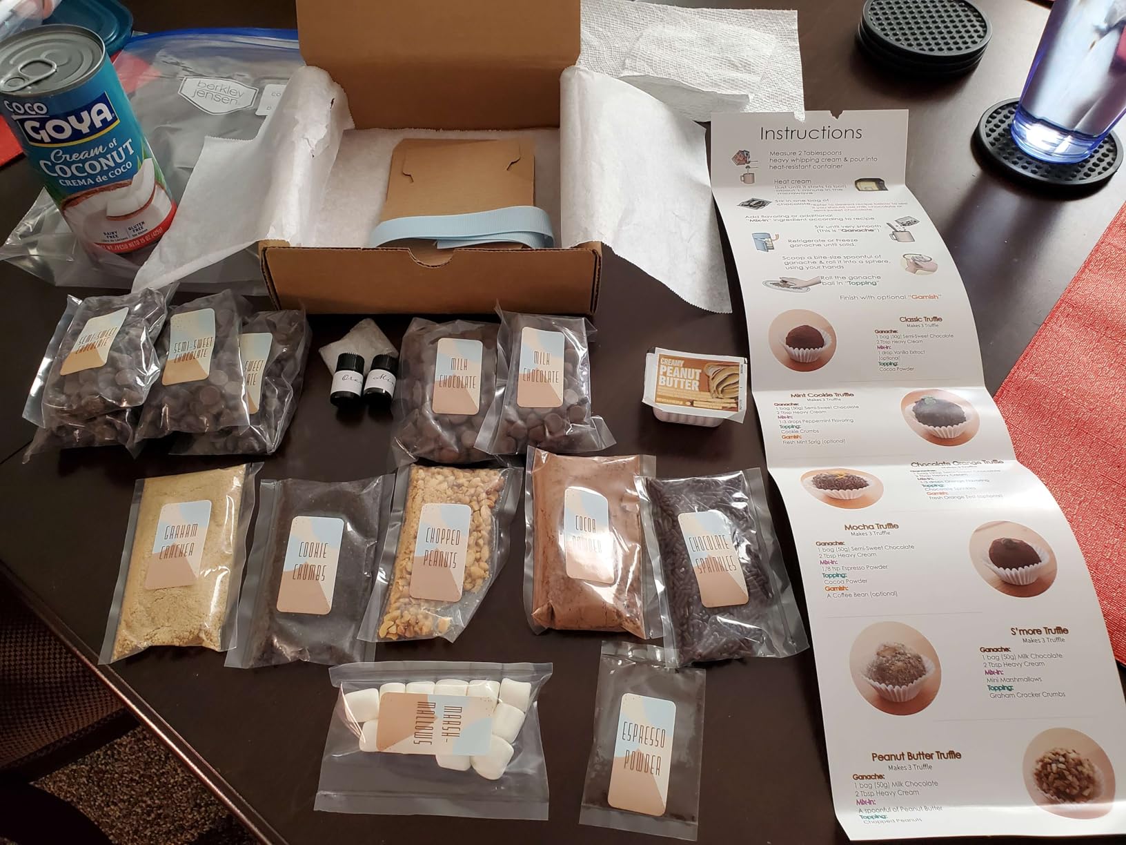 Chocolate Truffle Making Kit (Gift Idea, DIY Activity, Easy Intro to the Art of Chocolate Making). Fun for All Ages! Includes Recipes and Ingredients to make 18 Hand-Rolled Gourmet Chocolate Truffles customer photo 2