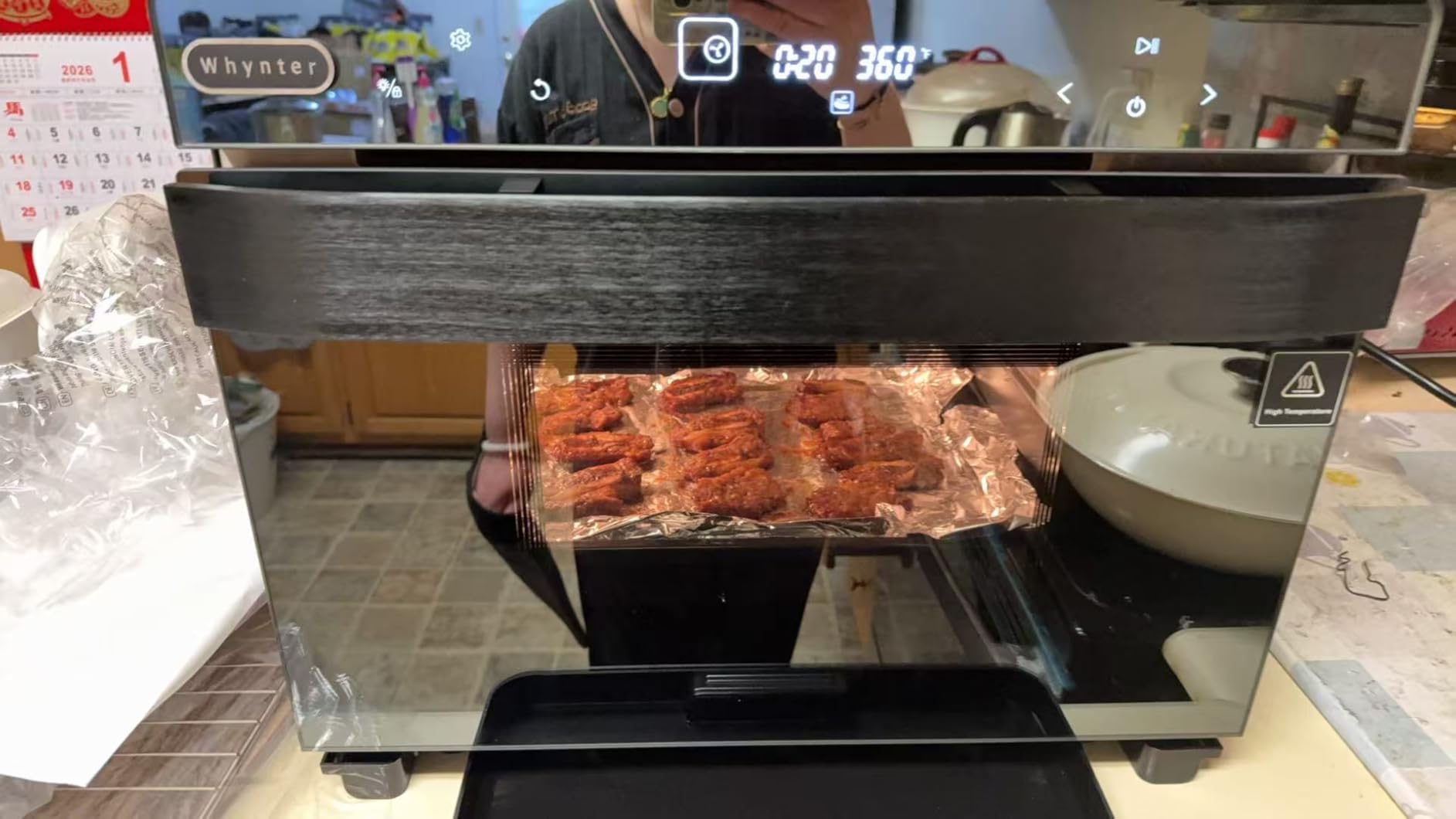 Whynter Multi-Function Convection Steam Oven, 40 Quart, Air Fryer, Dehydrator, Yogurt Maker, 1800W, Stainless Steel, LED Control, Tempered Glass Door customer photo 1