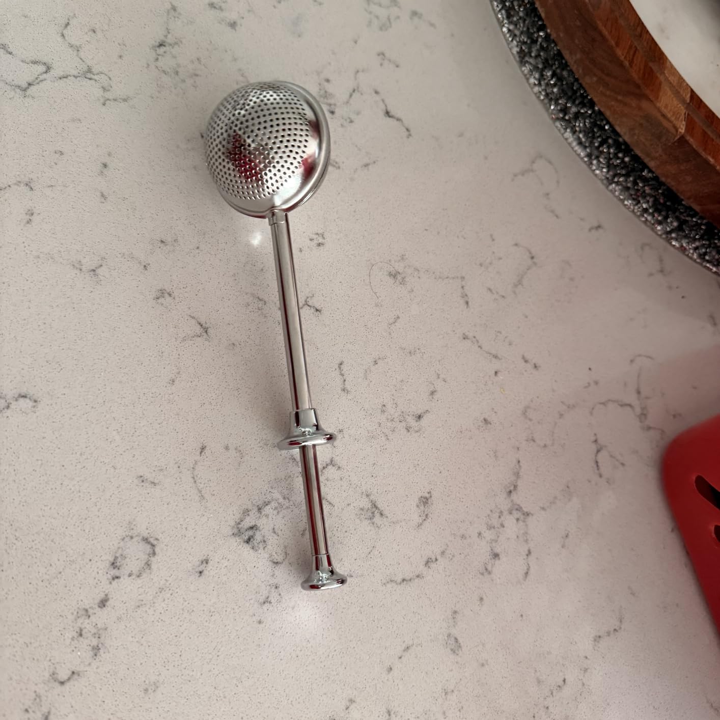 JETKONG Powdered Sugar Shaker Duster Flour Dispenser Shaker with 18/8 Stainless Steel Spring-operated Handle for Sugar Flour and Spices customer photo 2