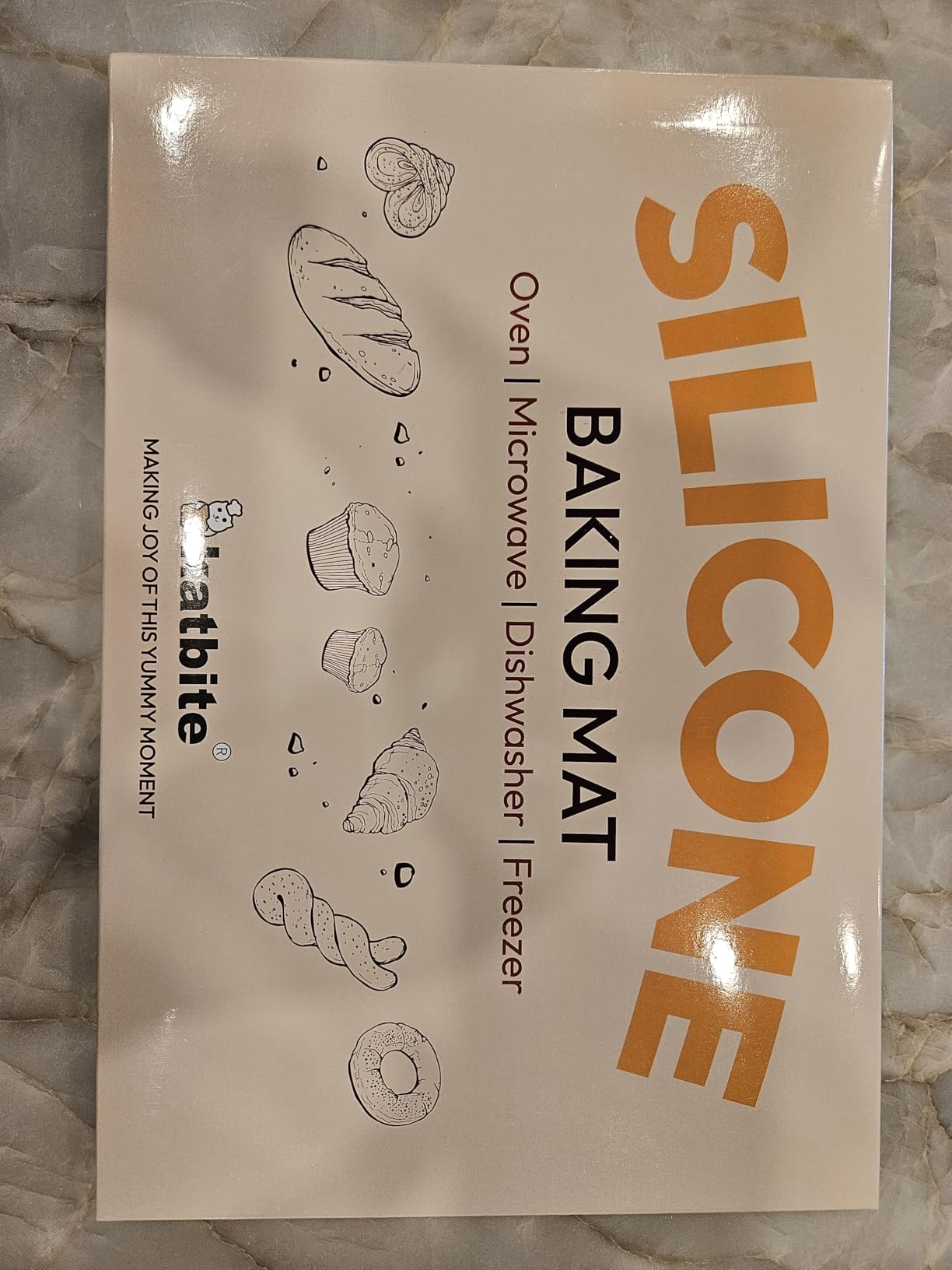Katbite Large Baking Mat Set of 3-2 Half Sheets Mats (11 5/8