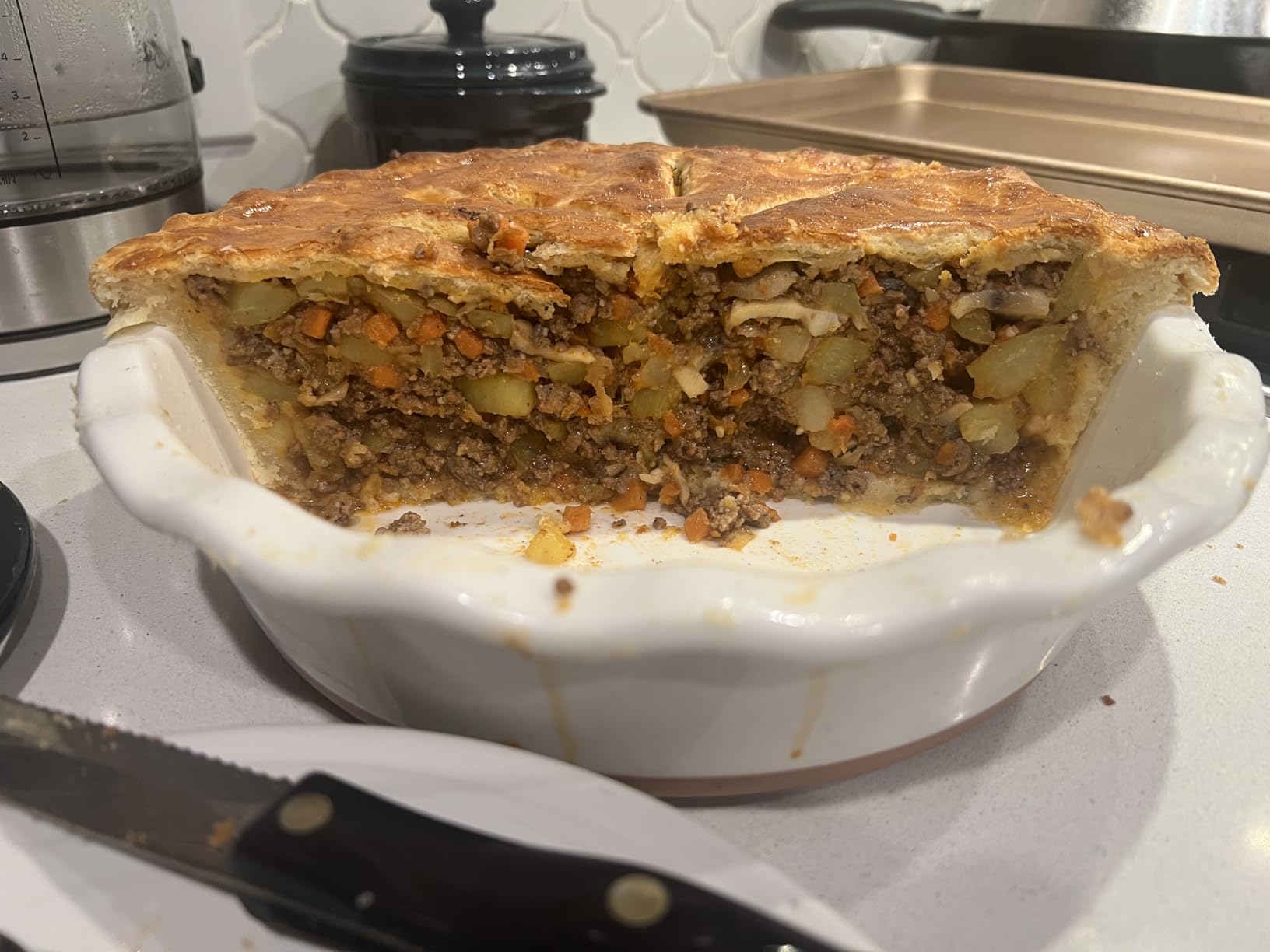 MORA Ceramic Pie Pan for Baking - 9 inch - Deep and Fluted Pie Dish customer photo 2