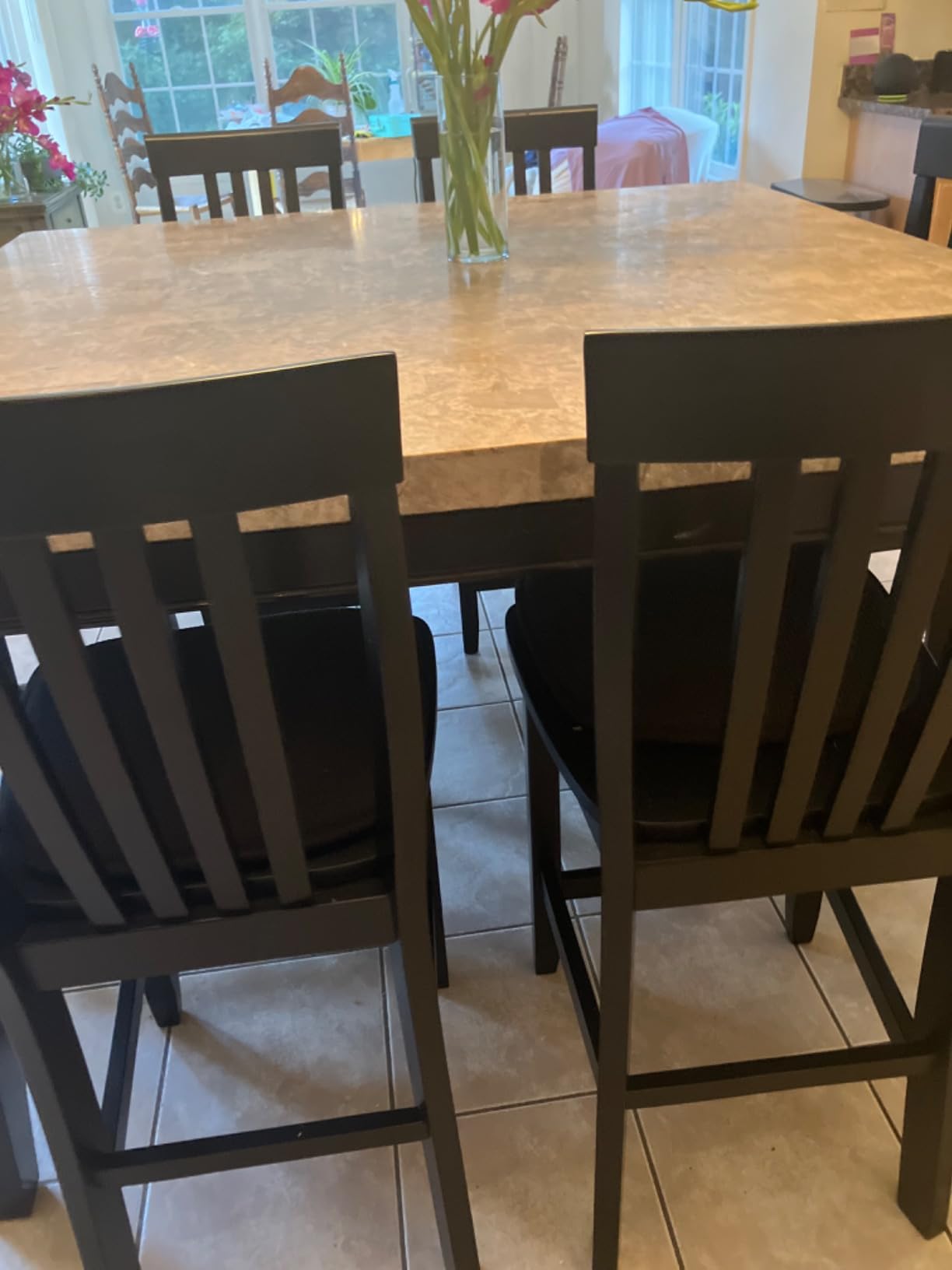 Shinnwa Kitchen Seat Cushions Set of 4, Non Slip Dining Chair Cushions, U-Shaped Indoor Chair Pads, 4 Pack, 15 x 16 Inches, Brown customer photo 1
