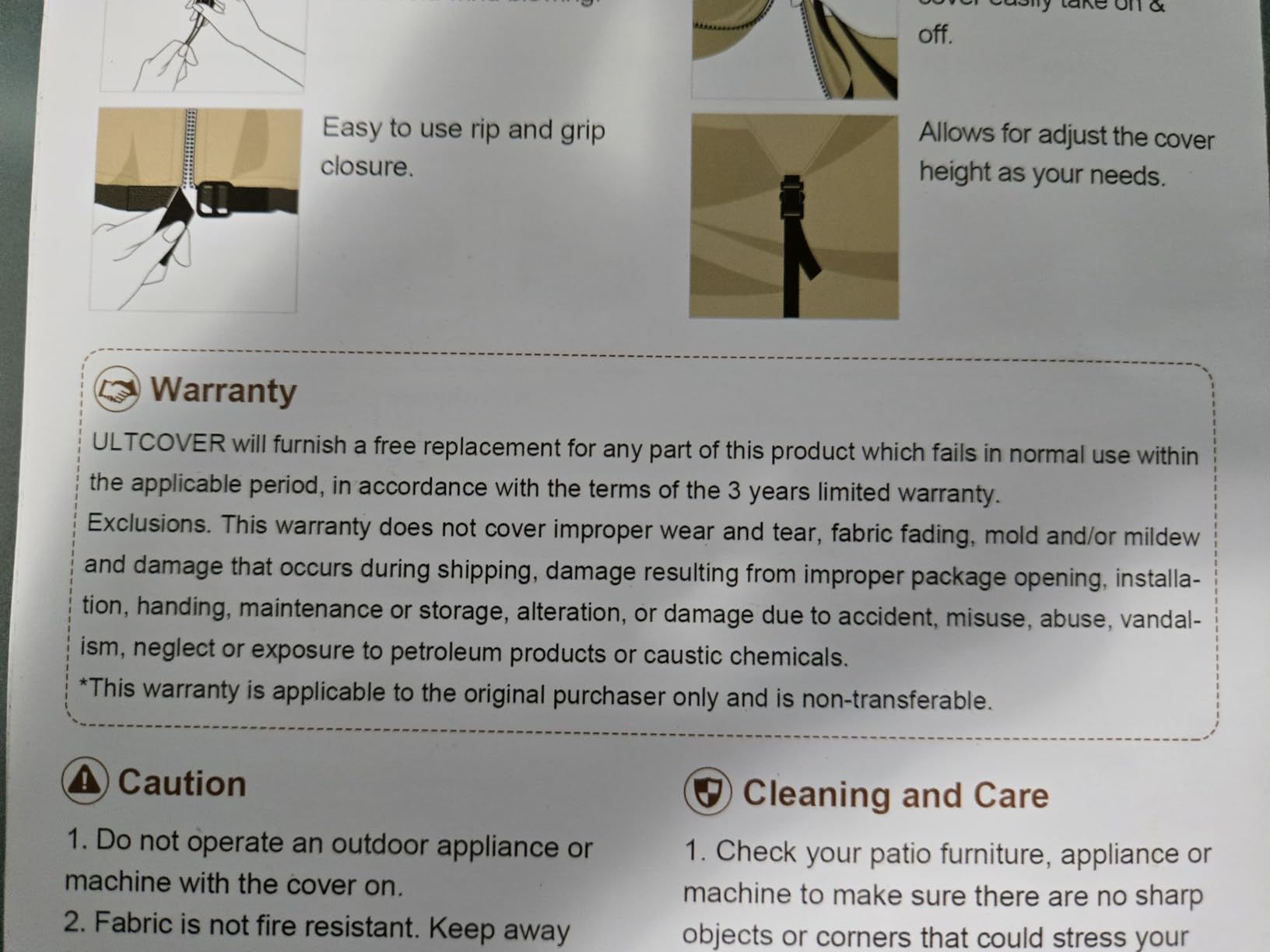 ULTCOVER Waterproof Grill Cover 52 inch, Heavy Duty BBQ Cover for 2-4 Burners Outdoor Gas Barbecue Grill customer photo 1