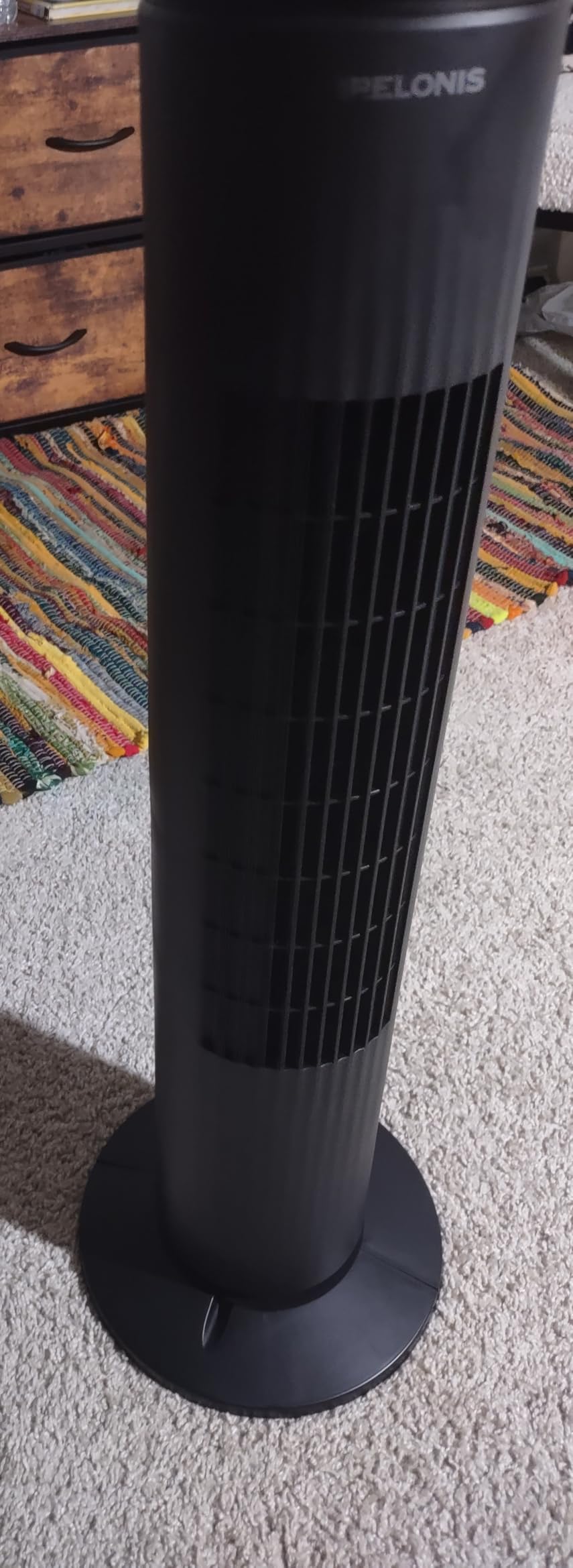 PELONIS 30 Inch Oscillating Tower Fan with 3 Speed Settings and Auto-off Timer, Standing Fan PFT28A2BWW, White customer photo 2