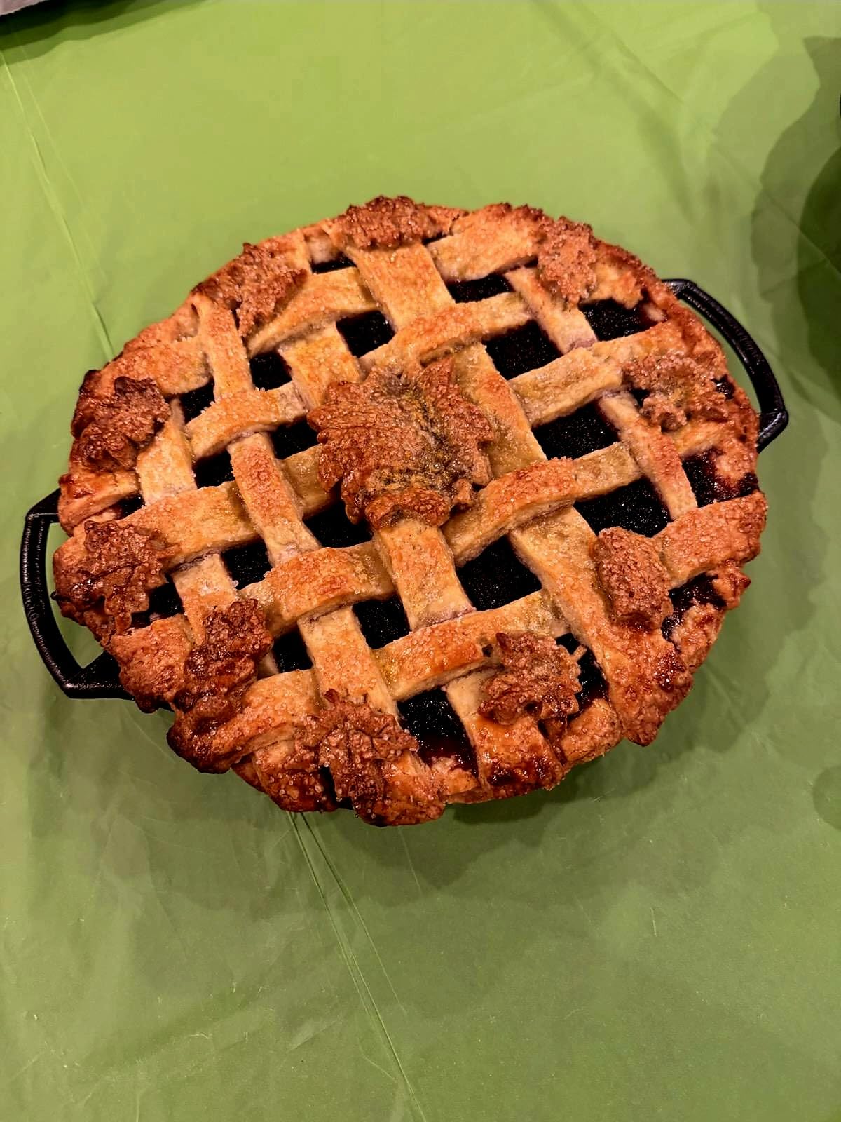 Lodge 9 Inch Cast Iron Pie Pan - PFAS-Free Pre-Seasoned Bakeware for Flaky Crusts, Deep Dish Pies, and Quiches - Dual Handle Design - Made in the USA customer photo 1