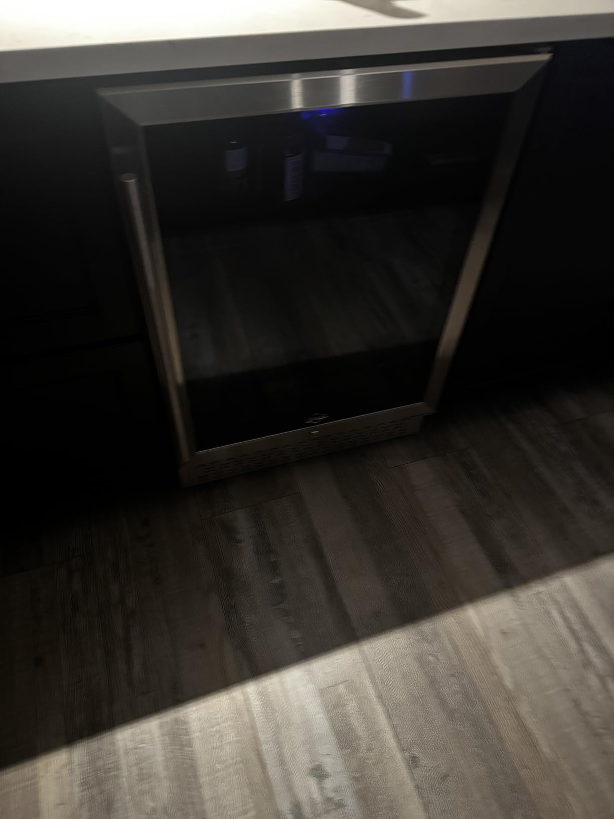 Tylza 24 Inch Wine Fridge, 54 Bottles Wine Refrigerator, Under Counter or Freestanding, 40-65°F, Lock, Double Layer Tempered Glass Door, Wine Cooler Refrigerator with Adjustable Wooden Shelves customer photo 2