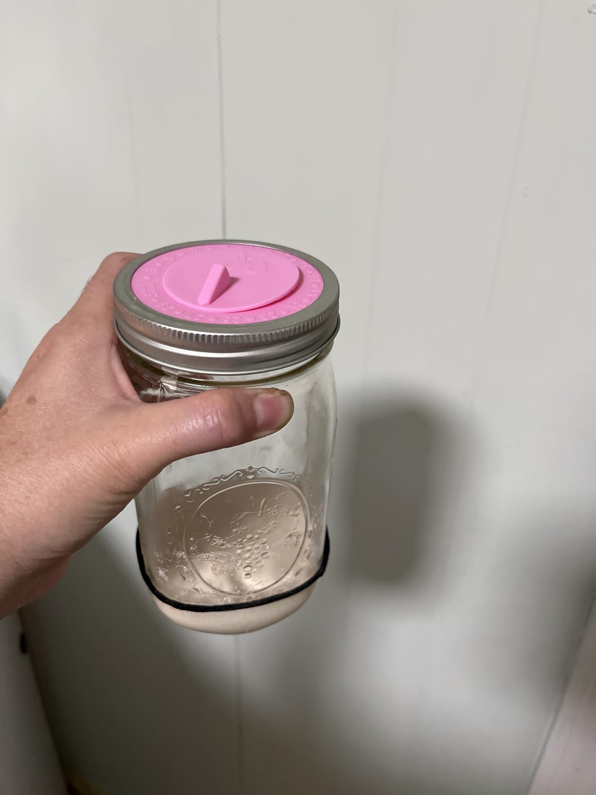 7pack Maintenance airlock waterless fermentation lids for wide mouth mason jars. Make Sauerkraut, Kimchi, Pickles, any fermented vegetable probiotic foods. BPA, mold free, dishwasher safe. customer photo 1