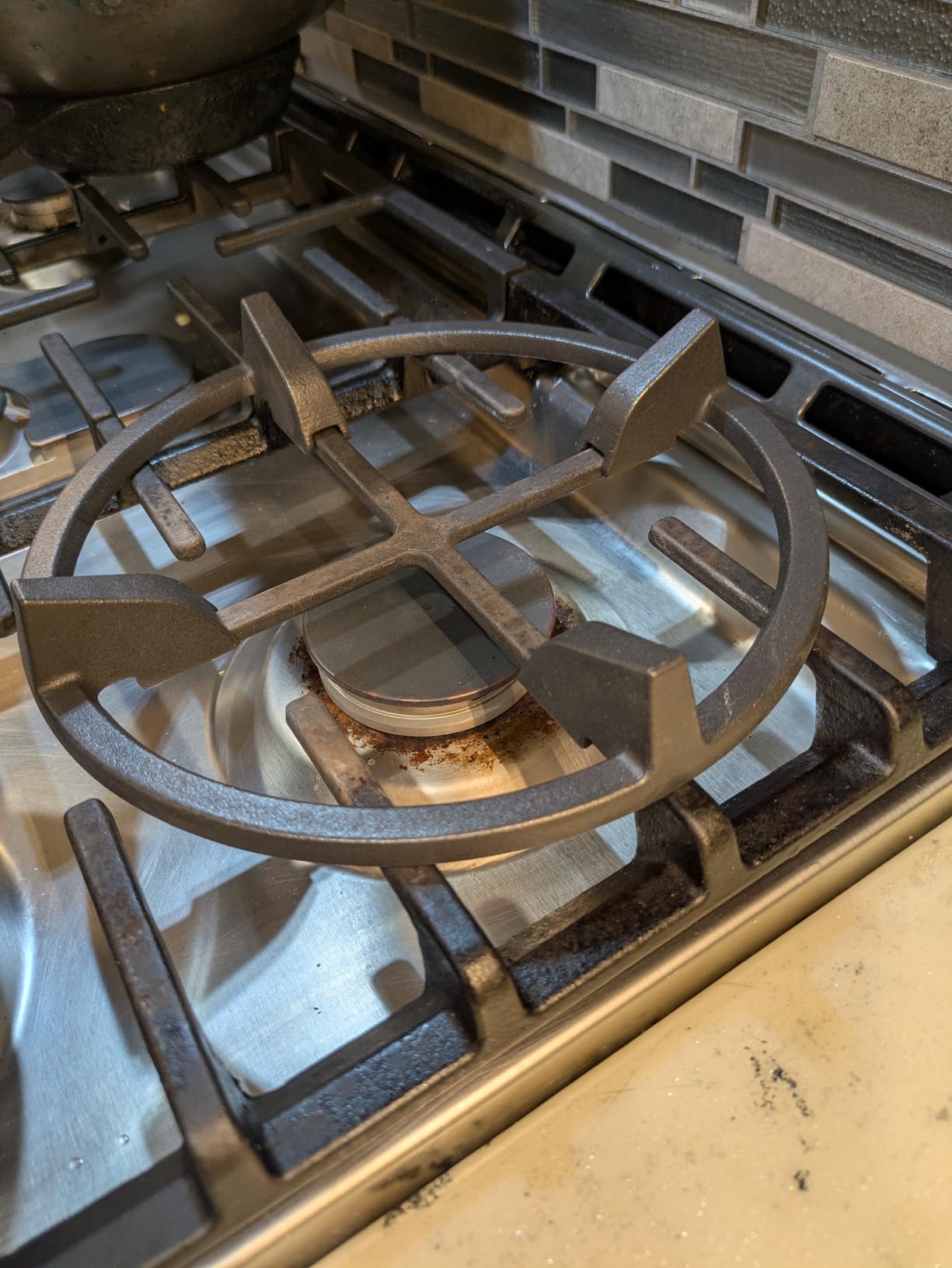 Wok Ring, Replacement Parts Cast Iron Wok Support Ring for Gas Stove Burner Grate Samsung, GE, Kitchenaid, LG, Whirlpool, Frigidaire, Kenmore customer photo 2
