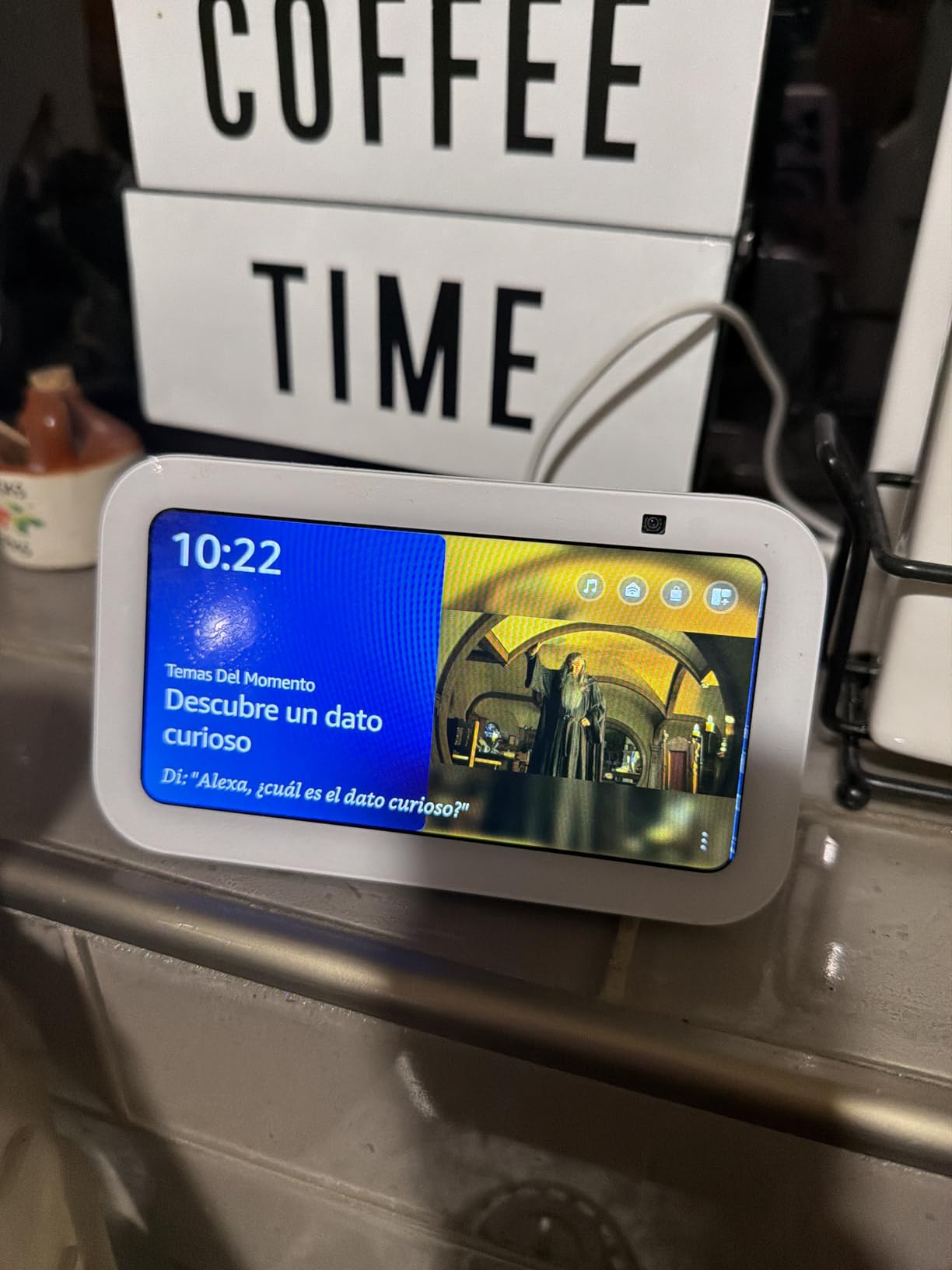 Echo Show 5 (newest model), Smart display, Designed for Alexa+, 2x the bass and clearer sound, Cloud Blue customer photo 2