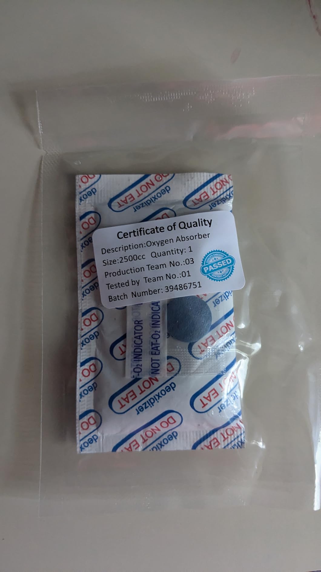 Wallaby 300cc Oxygen Absorbers - 100 Count (10x Packs of 10) with Indicator - for Long Term Food Storage, Mylar Bags, Canning, Harvest Right Freeze Dryer, Dehydrated, & Preserved Foods - FDA Food Safe customer photo 1