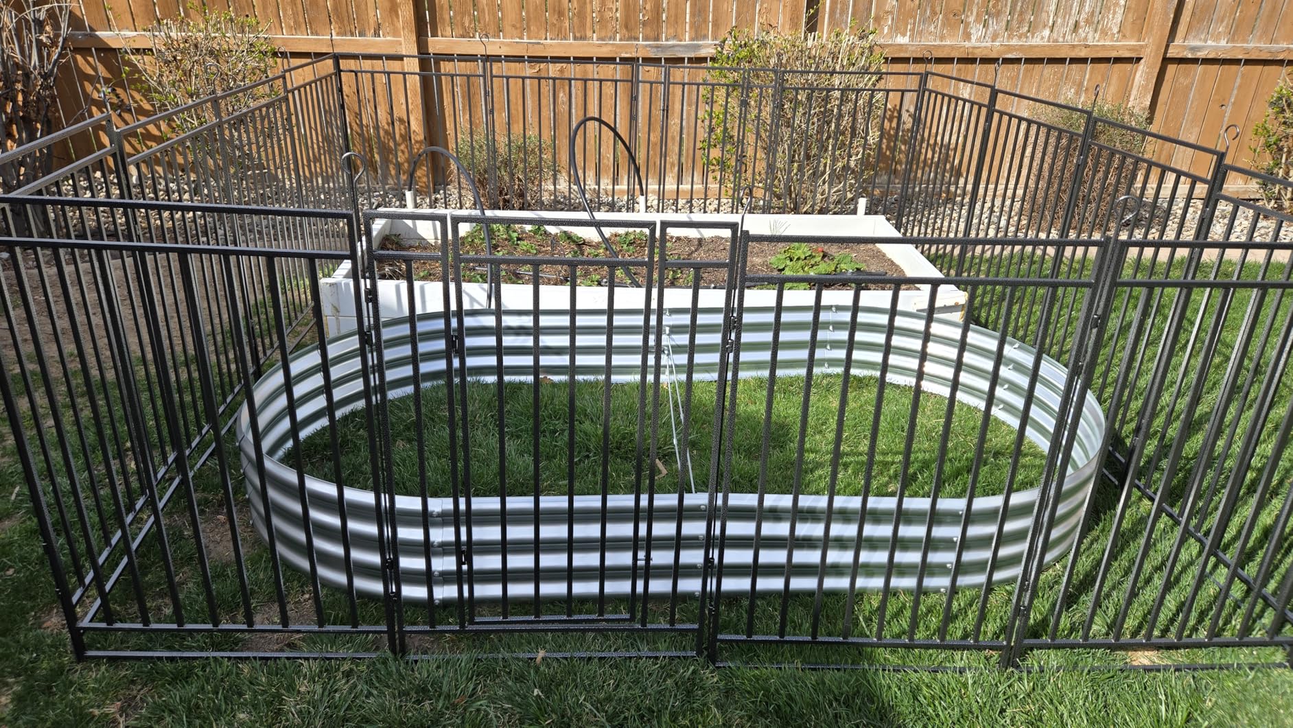 Land Guard Galvanized Raised Garden Bed Kit - Oval Large Metal Planter customer photo 2