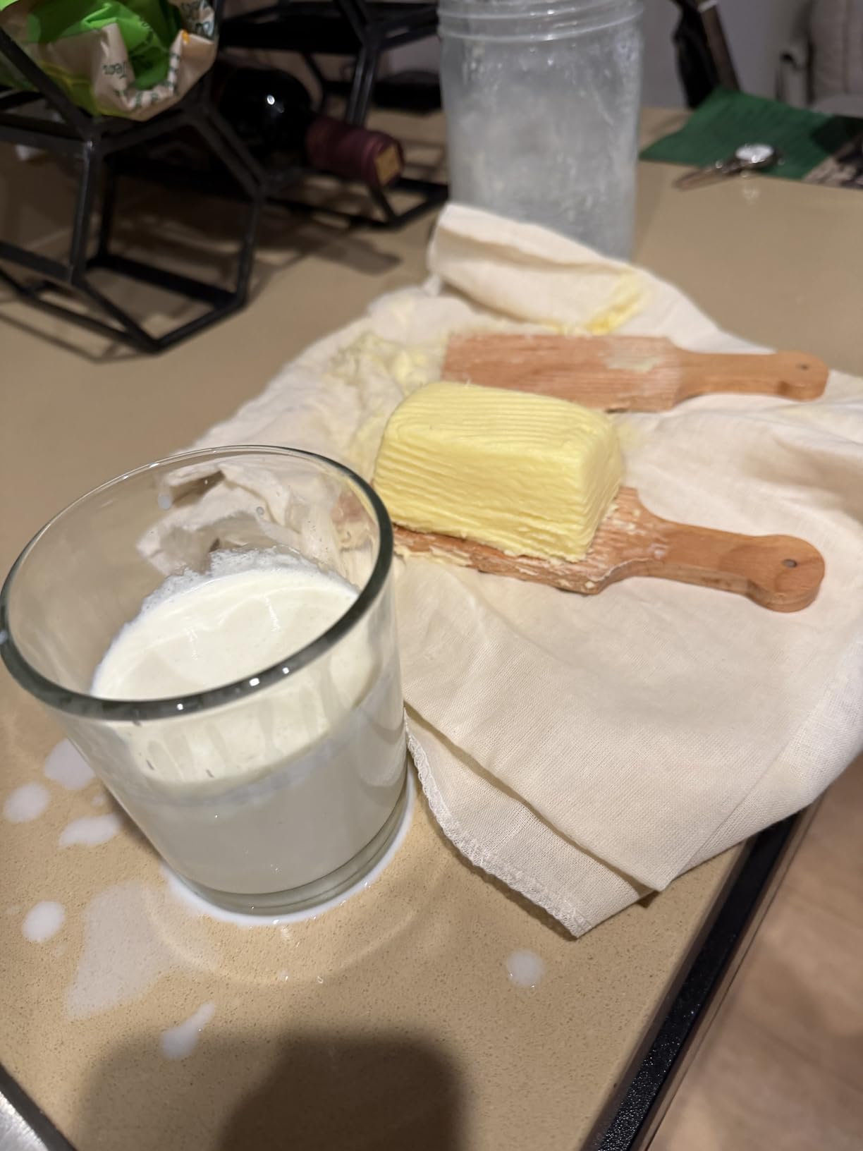 Dazey Butter Churn - Hand Crank Butter Churner- Manual Butter Maker- Beech Wood Paddles Included customer photo 1
