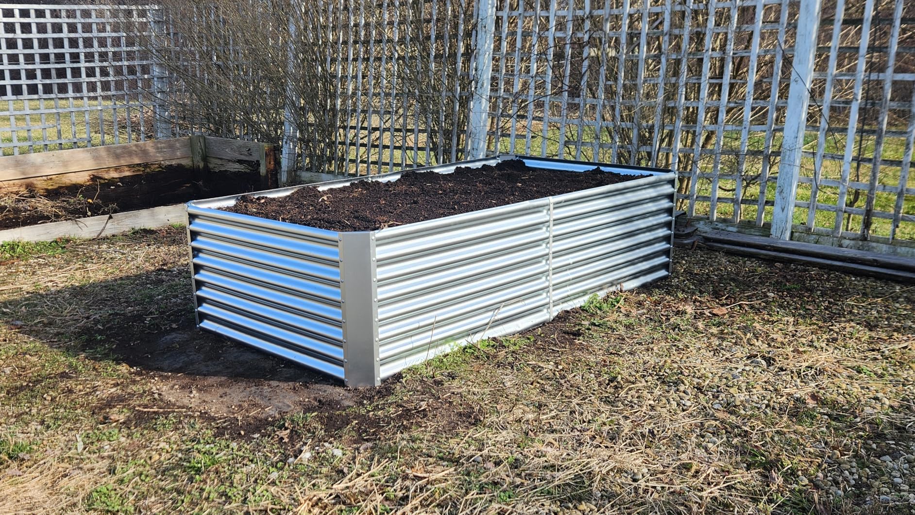 Land Guard 8×4×2 ft Galvanized Raised Garden Bed Kit, Galvanized Planter Raised Garden Boxes Outdoor, Large Metal Raised Garden Beds for Vegetables customer photo 1