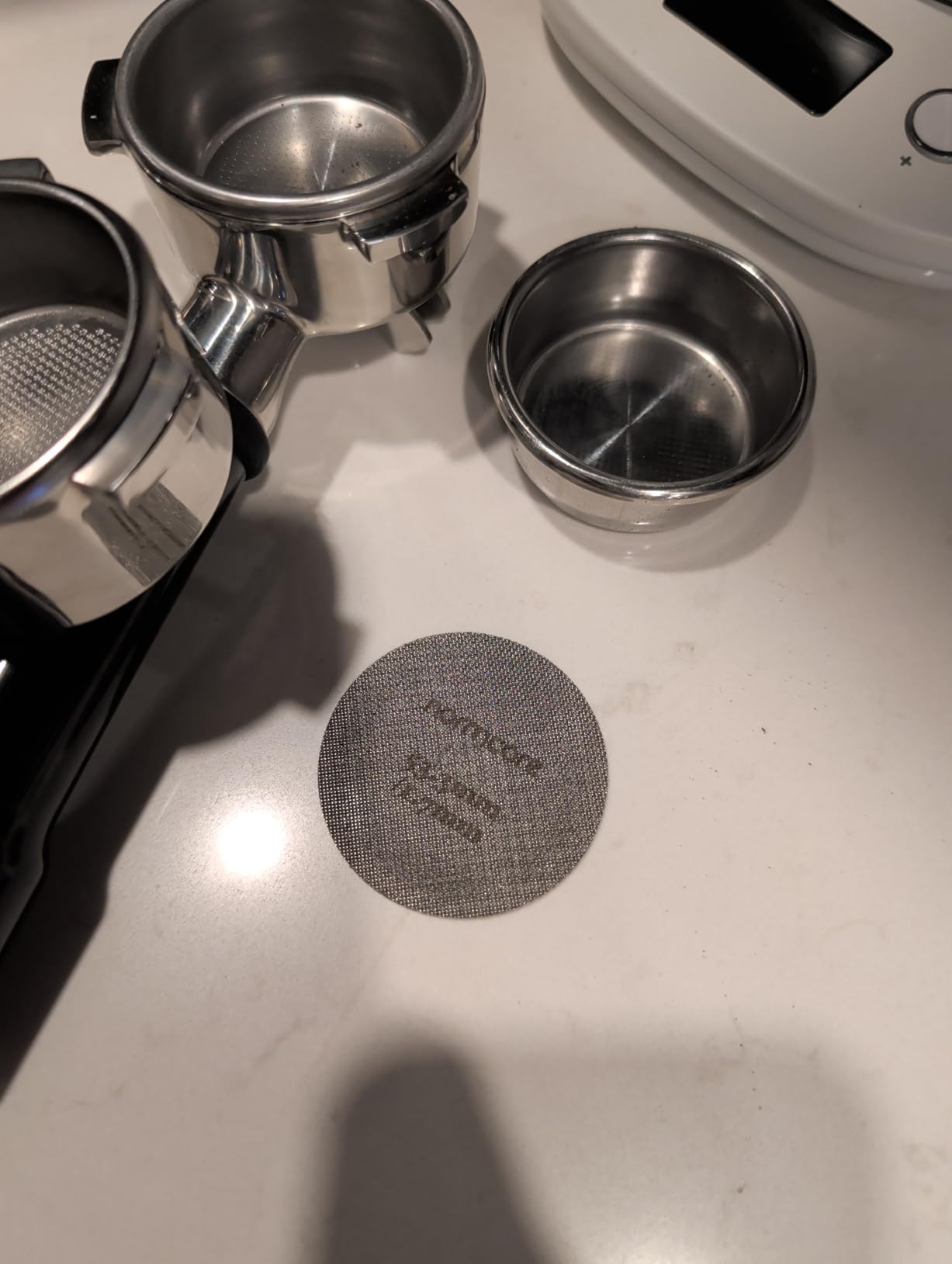 Normcore 53.3mm Puck Screen - Lower Shower Screen - Metal Contact Screen for Espresso 54mm Portafilter Filter Basket - 1.7mm Thickness 150μm - 316 Stainless Steel customer photo 2
