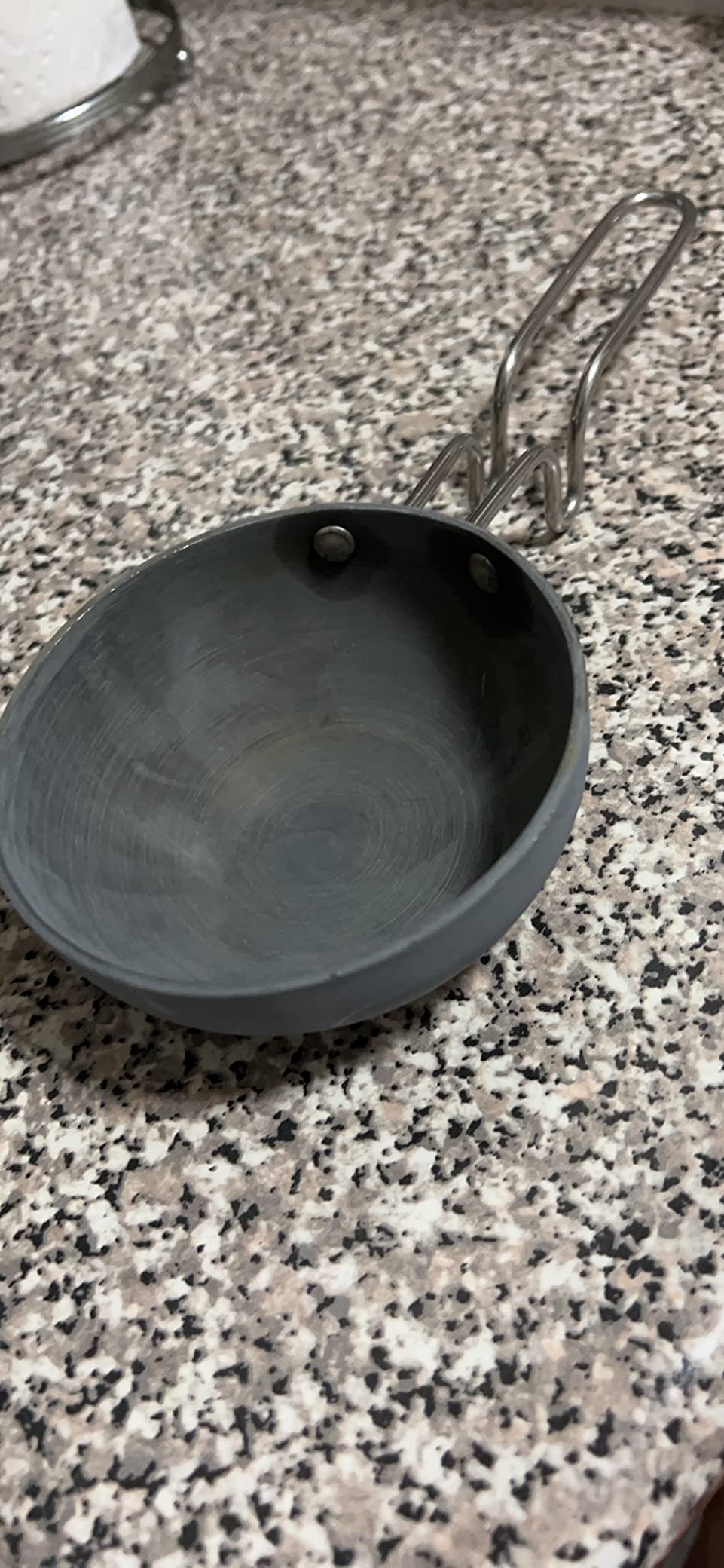 Scratch Resistant Coating - Mini and Large Tadka Pans for Eggs, Spices, Melting Butter (4 Inch) customer photo 2