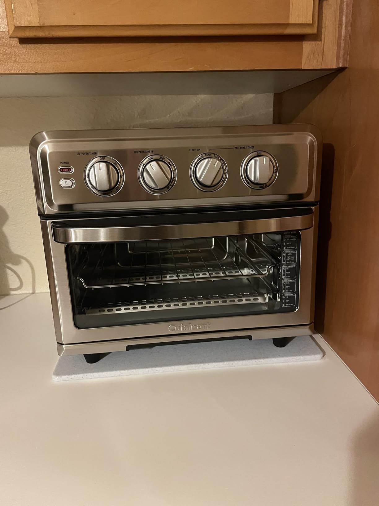 Cuisinart Air Fryer Toaster Oven, 1800W, 8-in-1 with Air Fry, Convection, Broil & Warm, 0.6 Cubic Feet, TOA-70NAS, Stainless Steel customer photo 2