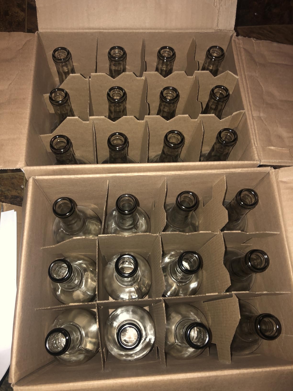 FastRack - 750ml Clear Wine Bottles (Pack of 12) | W5 Bordeaux Liquor Bottles | 750 ml Empty Bottle for Drinks, 12 per Case - NO CORKS INCLUDED customer photo 1