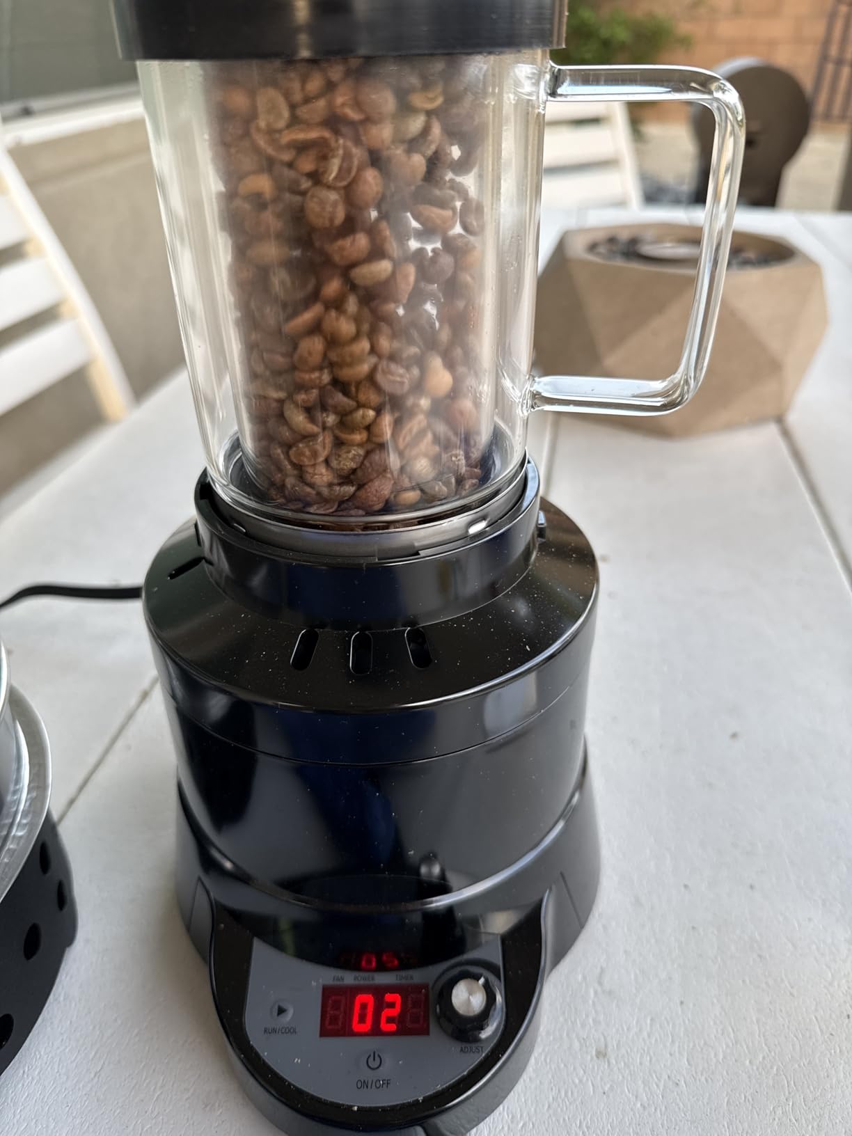 Fresh Roast SR800 Coffee Roaster Bundle - Home Coffee Roasting Machine with Glass Extension Tube, Bean Cooler & Green Coffee Samples customer photo 2